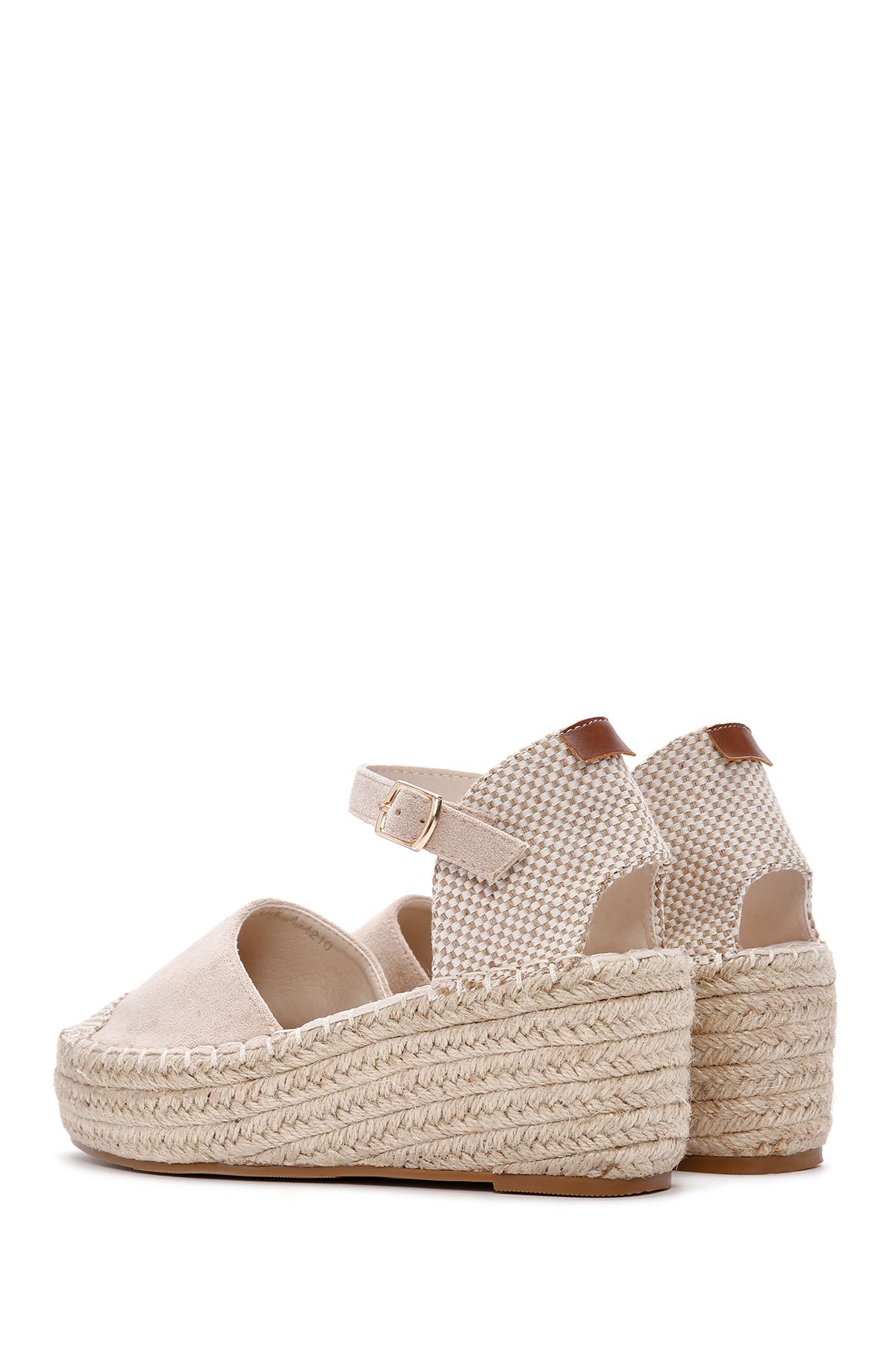 اسپادریل خاکستری زنانه باله پرنده پاشنه اسپندر espadril 24sfe474210 Derimod