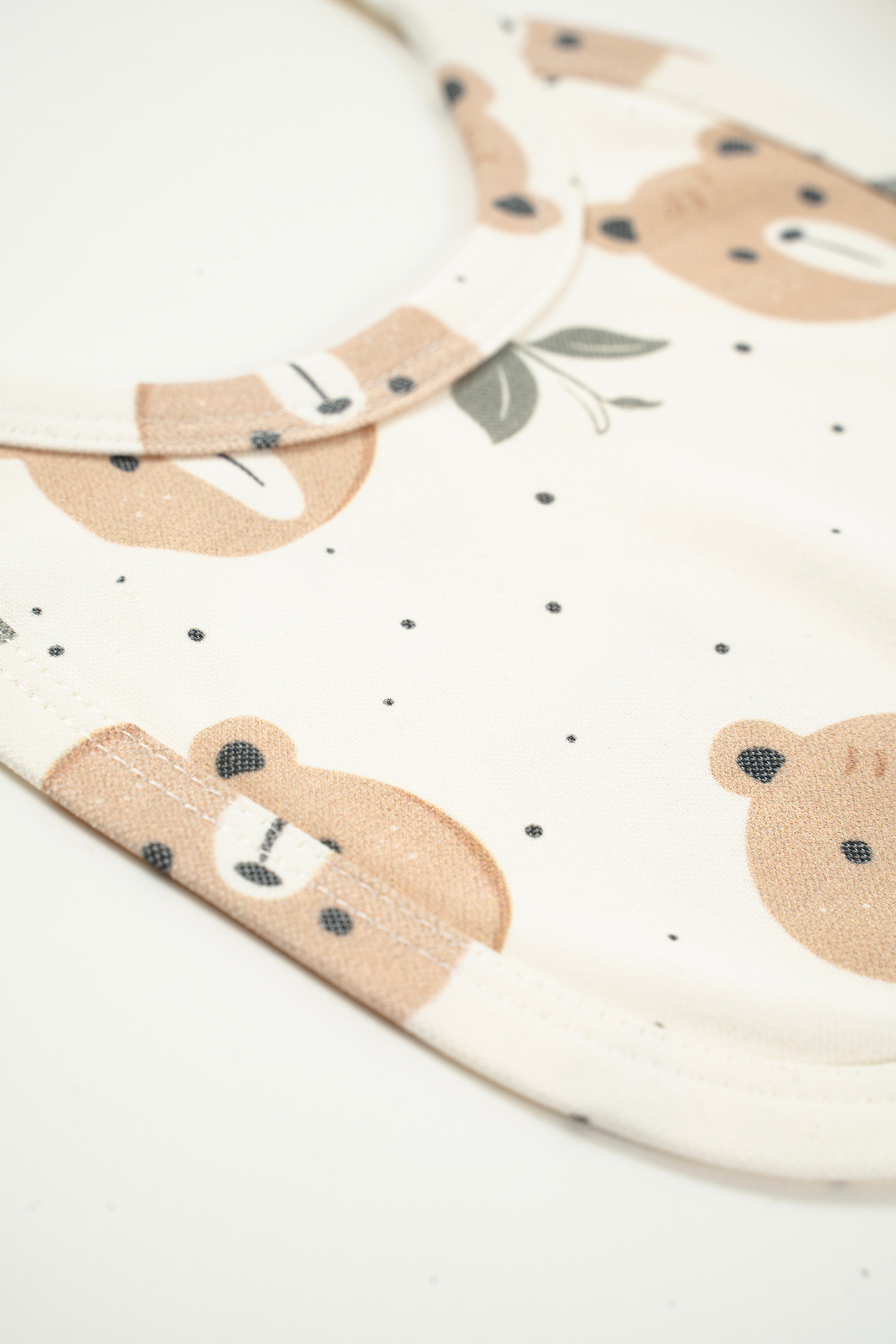 NEU KIDS Hastane Çıkışı 100% Pamuk Yapraklı Ayıcık Baskılı Yenidoğan 5li Set Bebek Kıyafeti fotoğrafı 2 (önizleme)