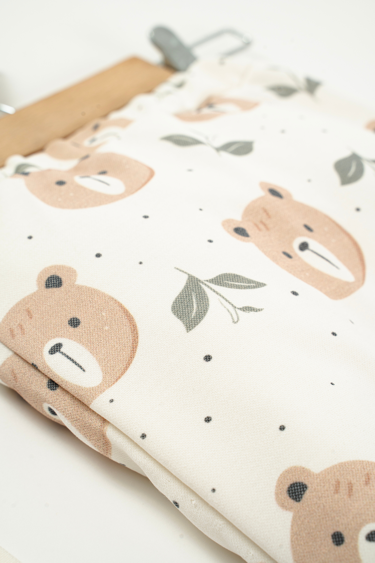 NEU KIDS Hastane Çıkışı 100% Pamuk Yapraklı Ayıcık Baskılı Yenidoğan 5li Set Bebek Kıyafeti fotoğrafı 3 (önizleme)