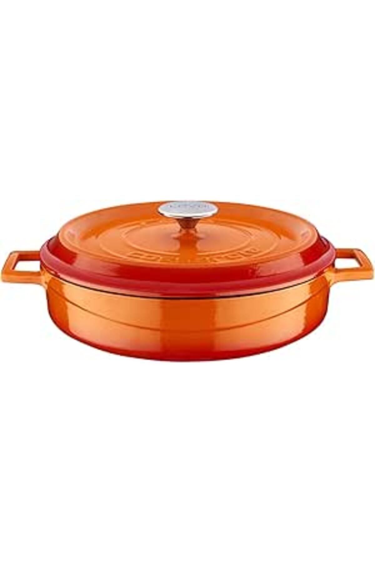 İthal Çesit-Lava Casting Multi-Purpose Spring Pot. Trendy Series Diameter(Ø)28Cm 6