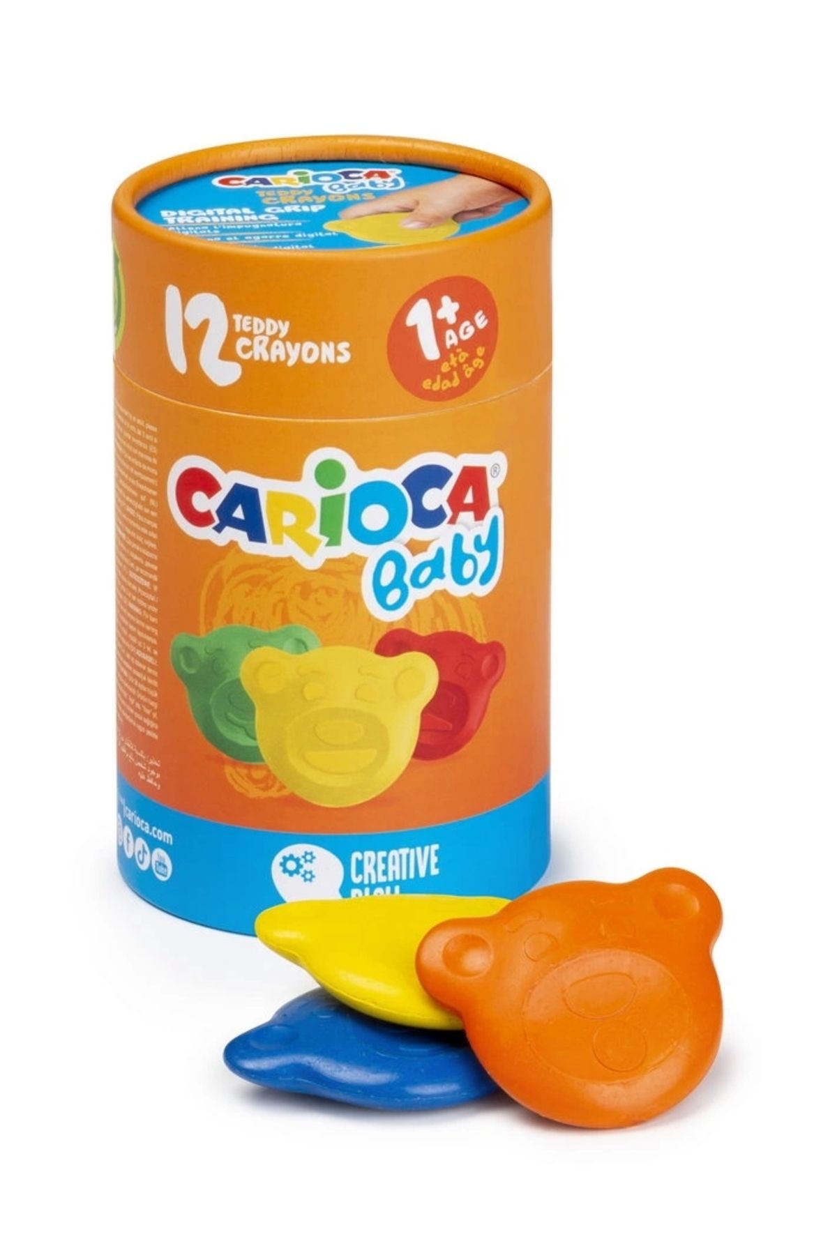 وسایل رنگ آمیزی چند پسرانه و دخترانه بچگانه مداد رنگی تدی 12 لی 43957 Carioca