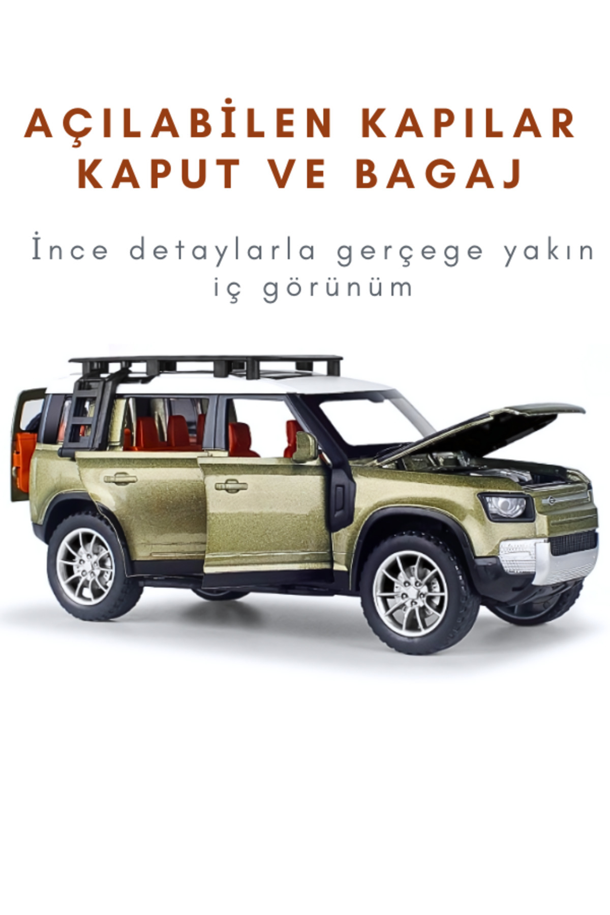 Çek-Bırak Lüks Range, Buhar Çıkaran, Sesli, Işıklı - Açılır Kapı ve Bagajlı, Oyuncak Araç