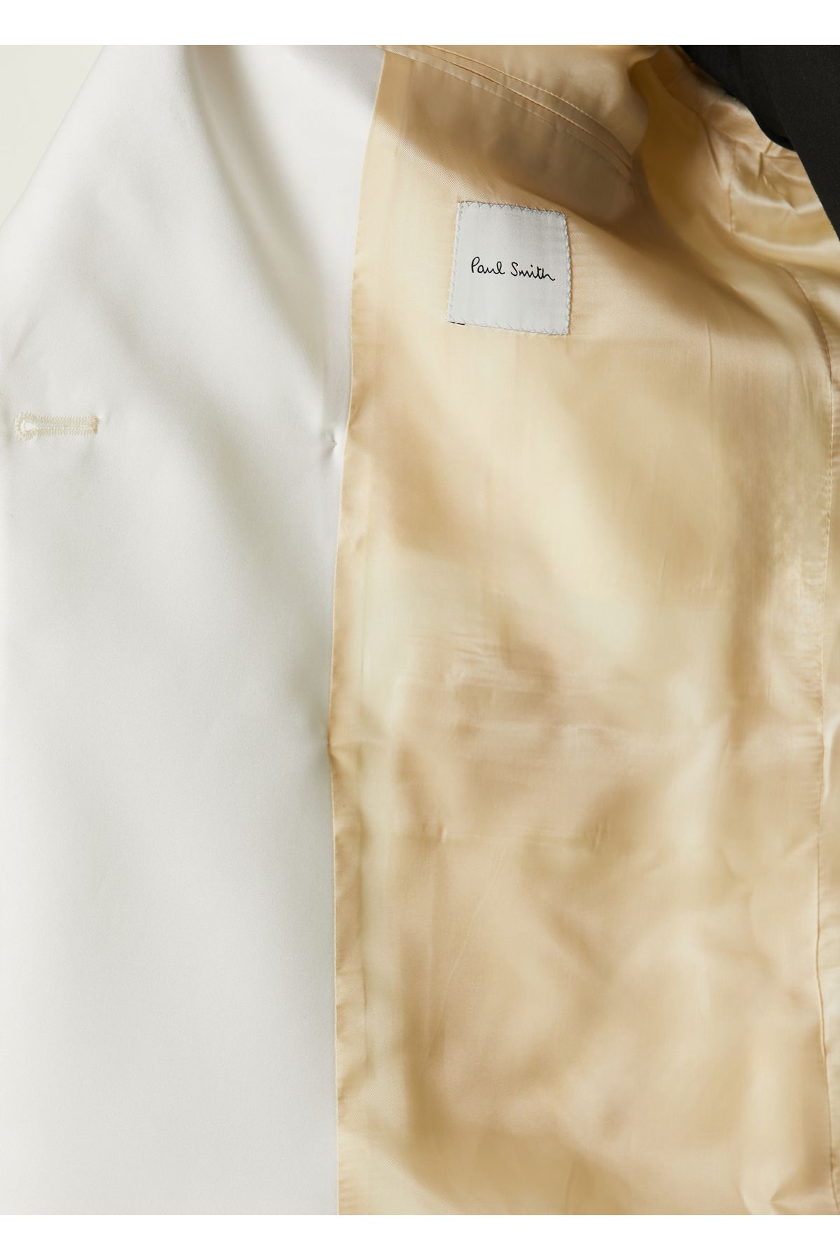 Paul Smith-White Wool Tuxedo Jacket Size: 50 6