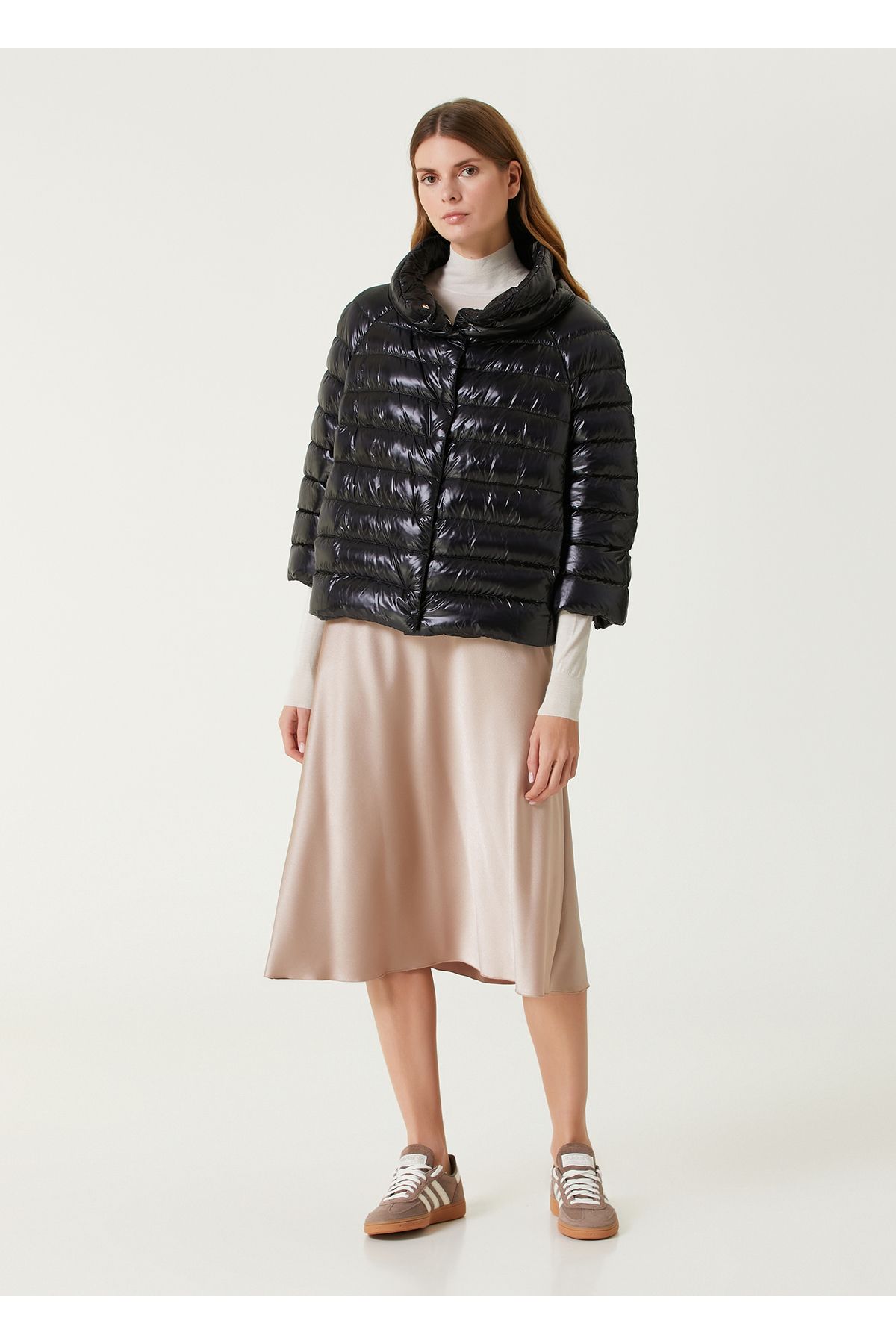 Herno-Sofia Black Puff Coat Size: 50 2