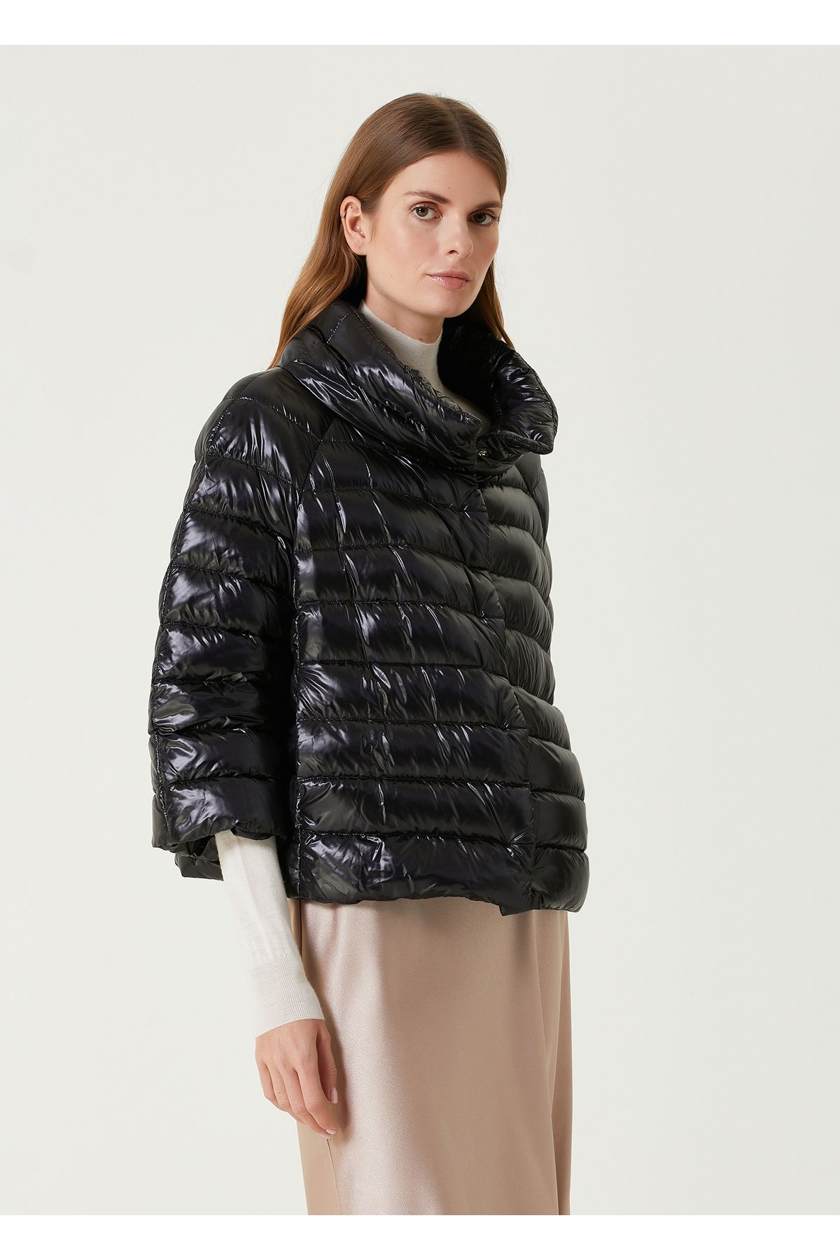 Herno-Sofia Black Puff Coat Size: 50 3