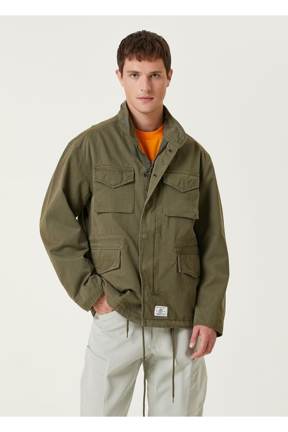 Alpha Industries-L Size m 65 Mod Field Khaki Coat 1