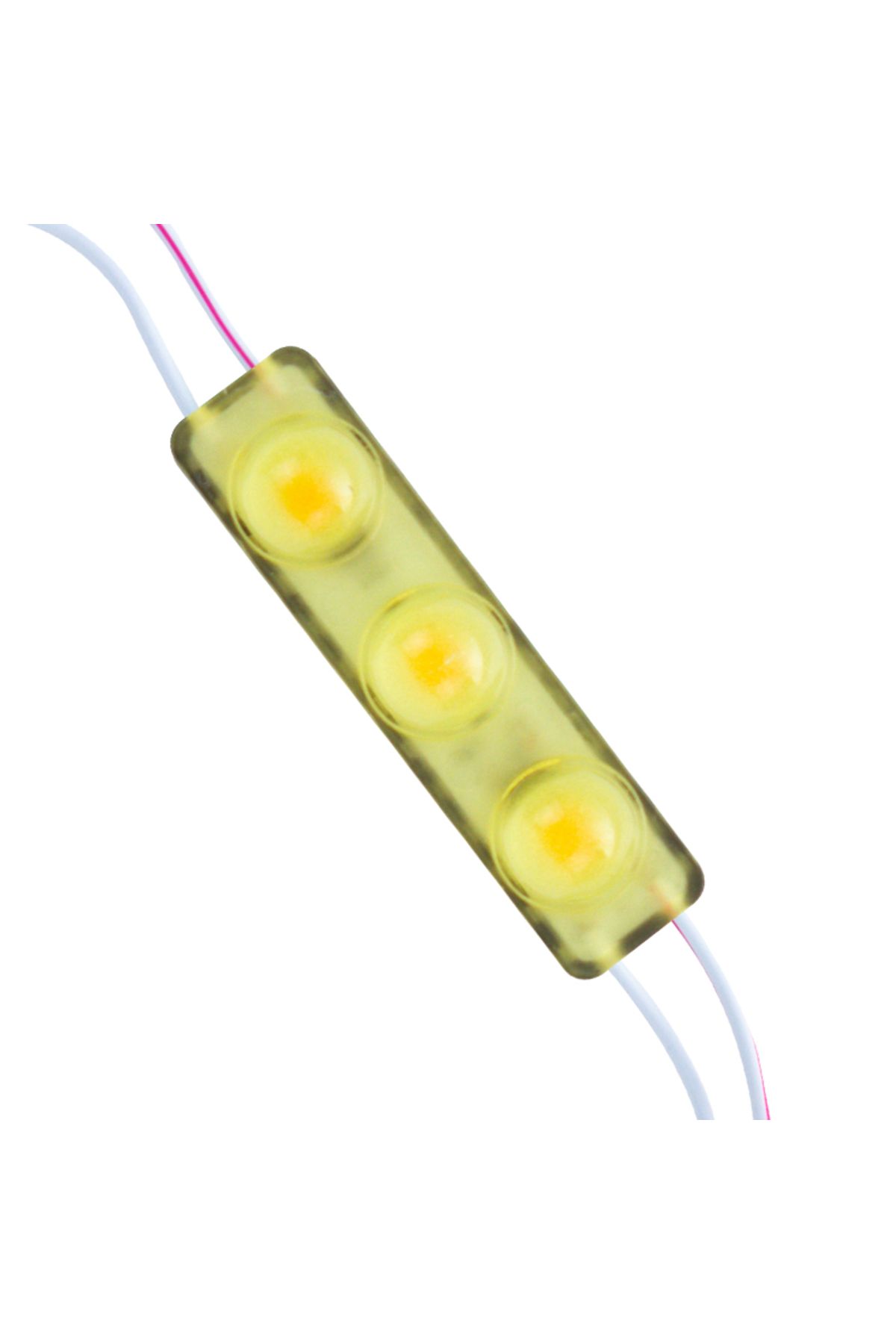 colezium MODÜL LED 12V 1.5W SARI YANIP SÖNEN PARLAK TEK RENK 2835 69 X 16 MM IP65 160-180LM 160 DERECE (4767)