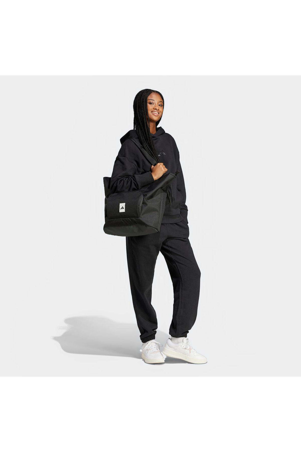 adidas-All Szn French Terry Loose Women's Black Pants 1