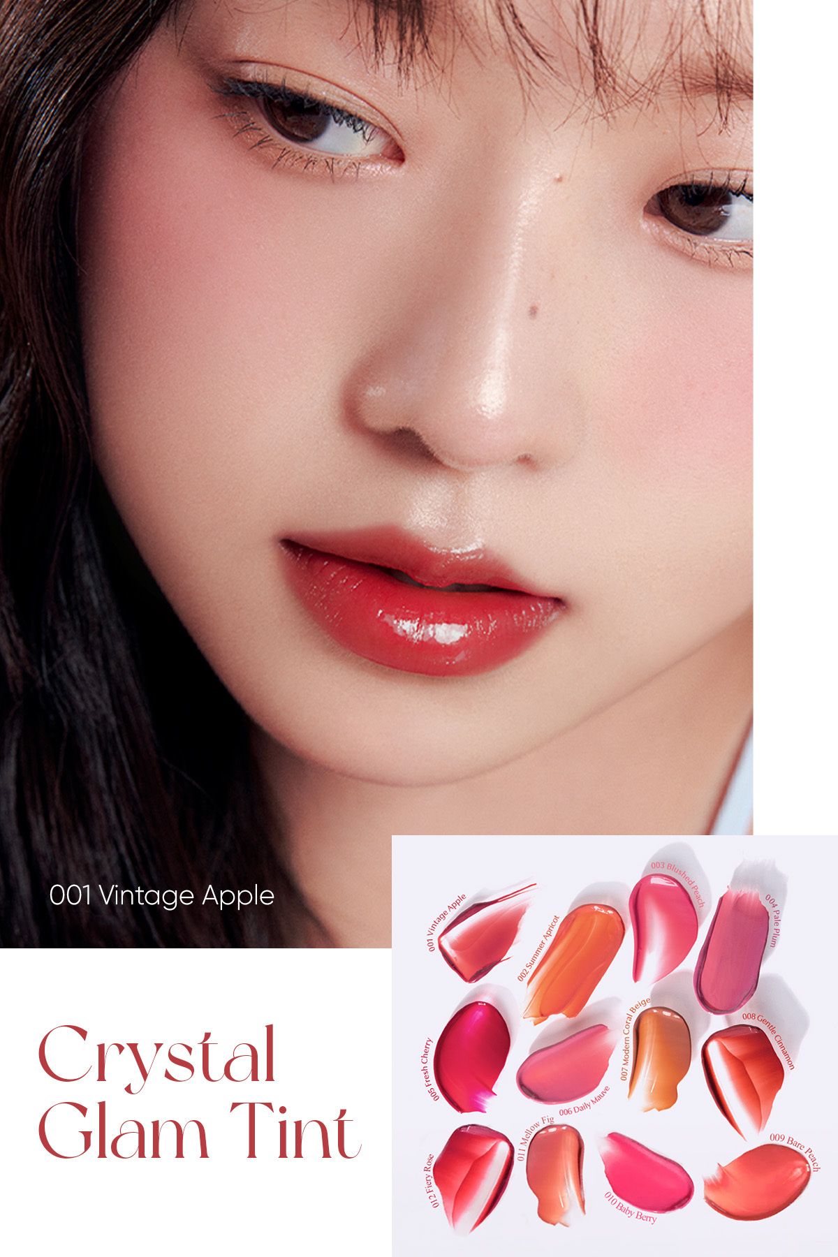 CLIO-Stick-Free Intense Luminous Tint Clio Crystal Glam Tint (01 Vintage Apple) 7