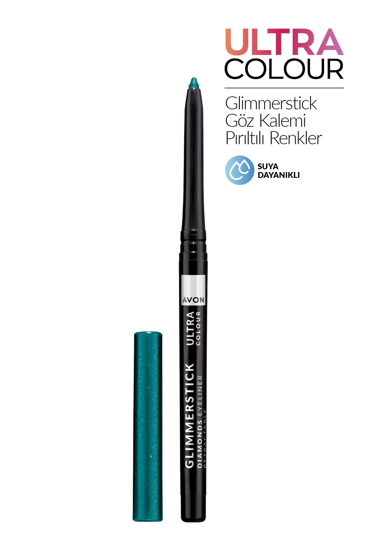 AVON Glimmerstick Pırıltılı Renkler Asansörlü Göz Kalemi Teal Sparkle