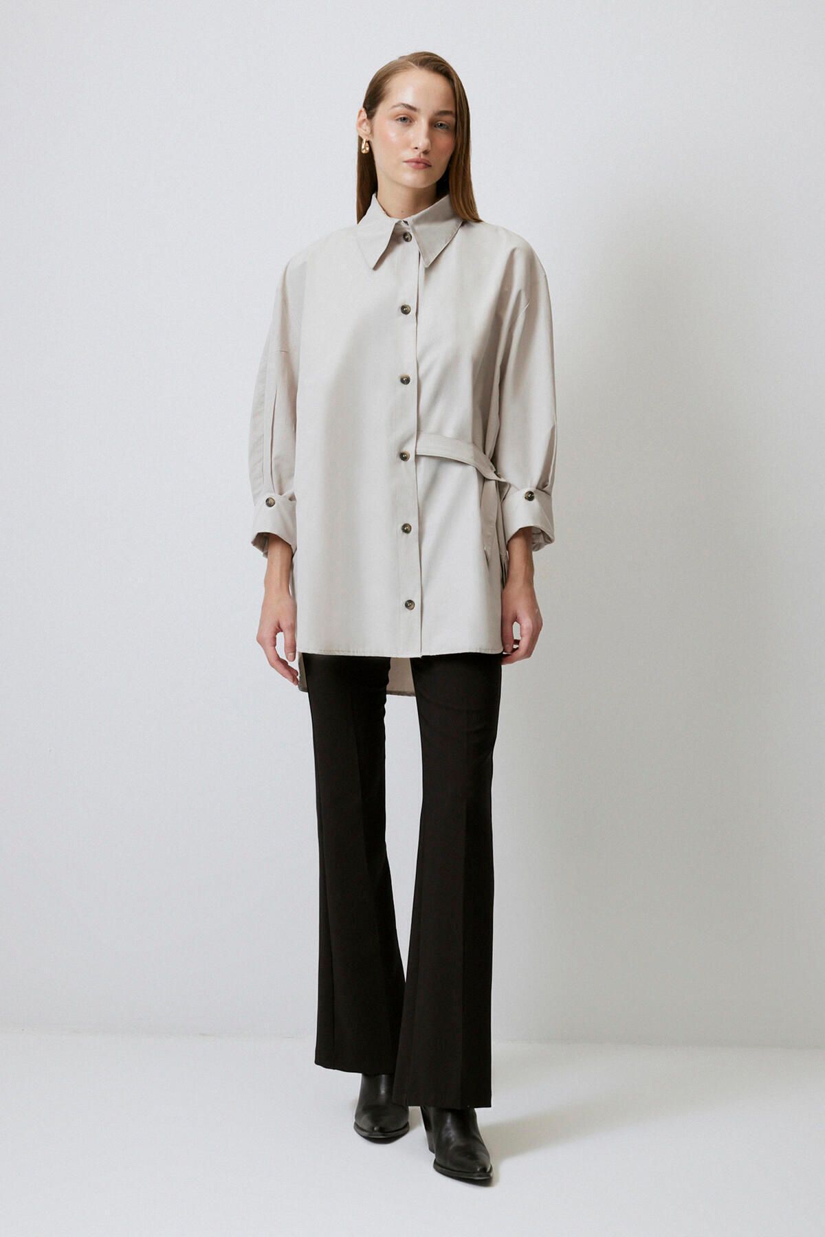 Touché Privé-Buttoned Comfortable Shirt Tunic 1