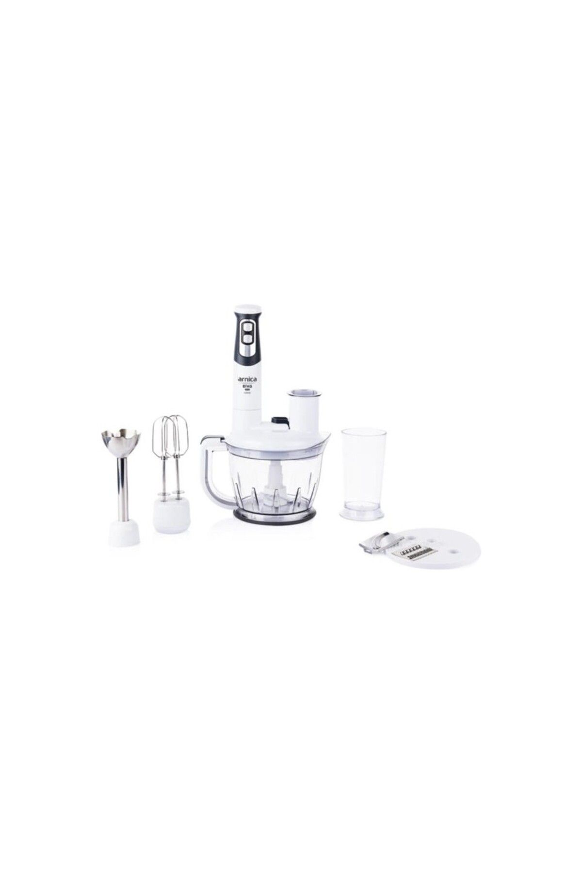 ARNİKA Diva Pro Rendeli El Blender Seti Siyah Mikser Set