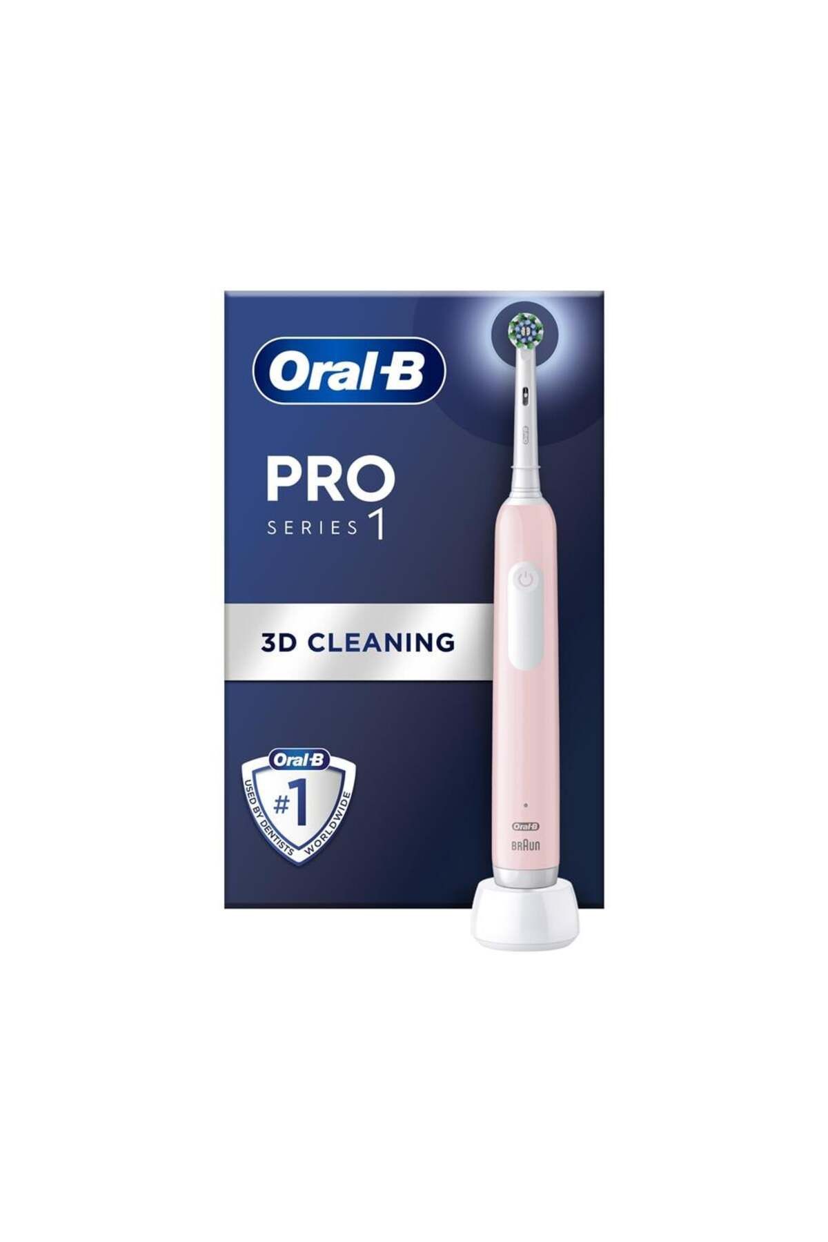 Braun Oral B Pro 1 Serisi Pembe Şarj Edilebilir Diş Fırçası