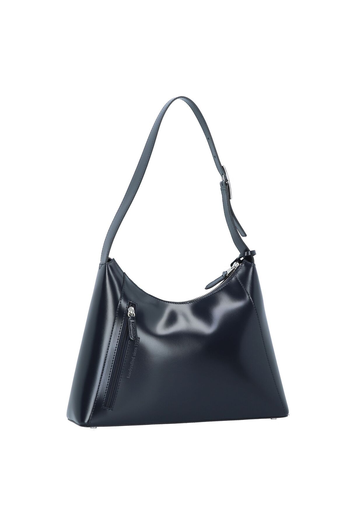 Picard-Black Tie Shoulder Bag Leather 34 cm 2