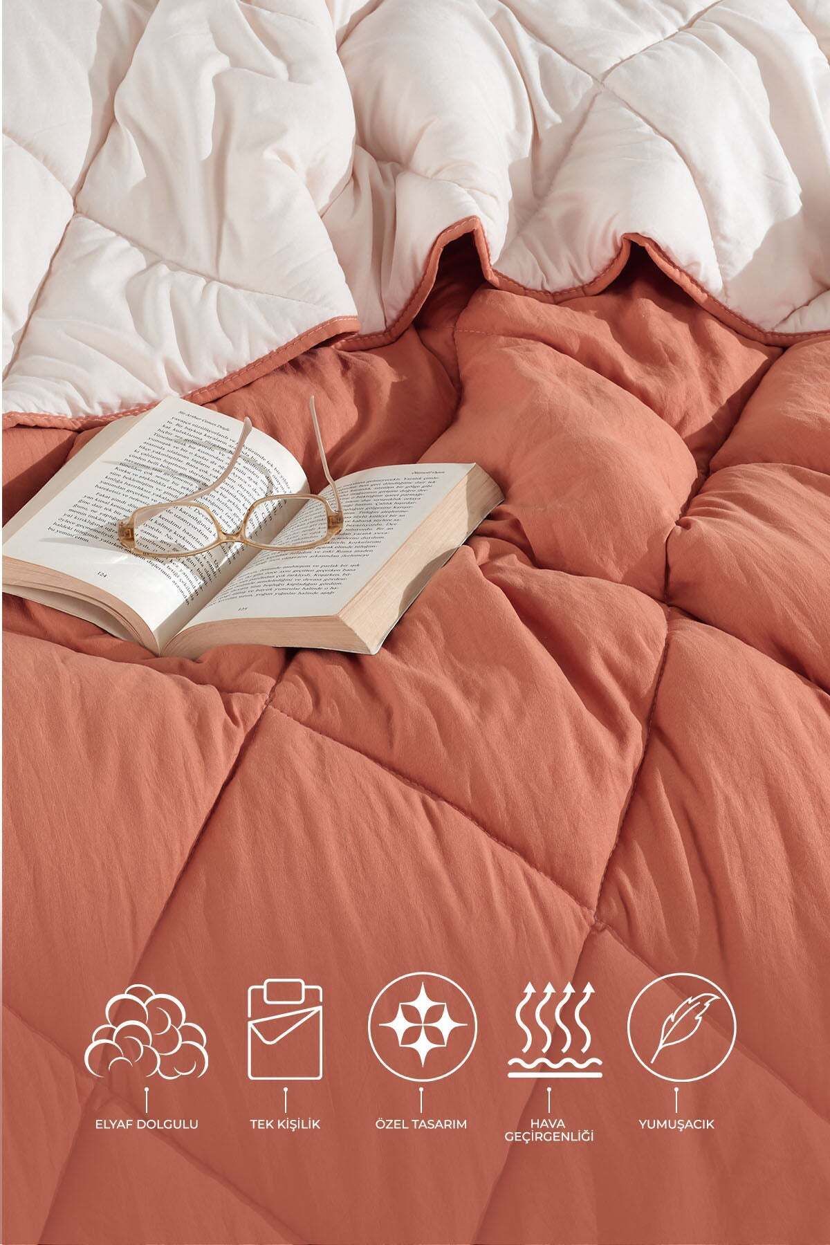 Elart-Basic Duvet Double Sided Single Ecru (155X215) 2