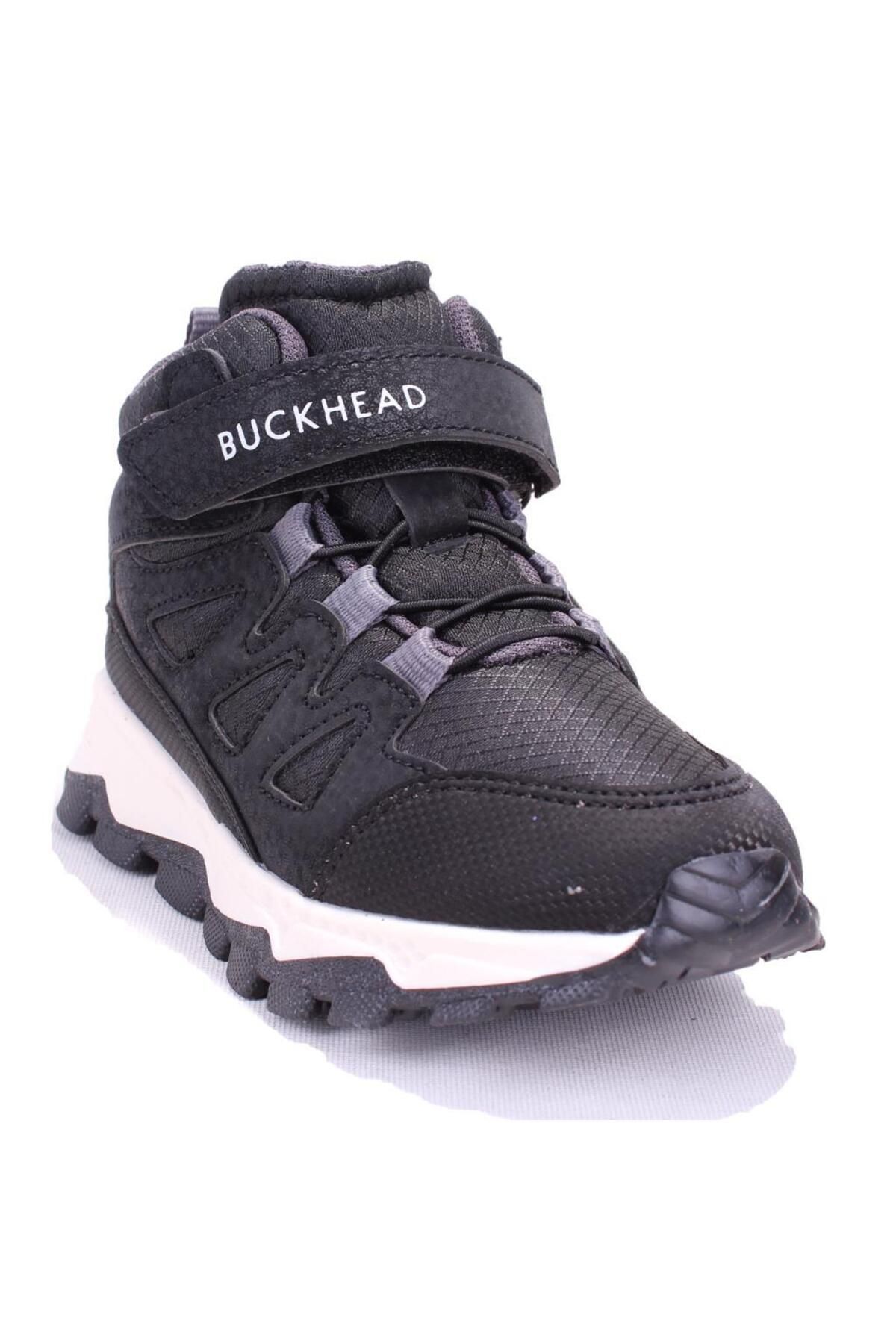 BUCKHEAD-4351 Black Orthopedic Daily Boy's Boots 1
