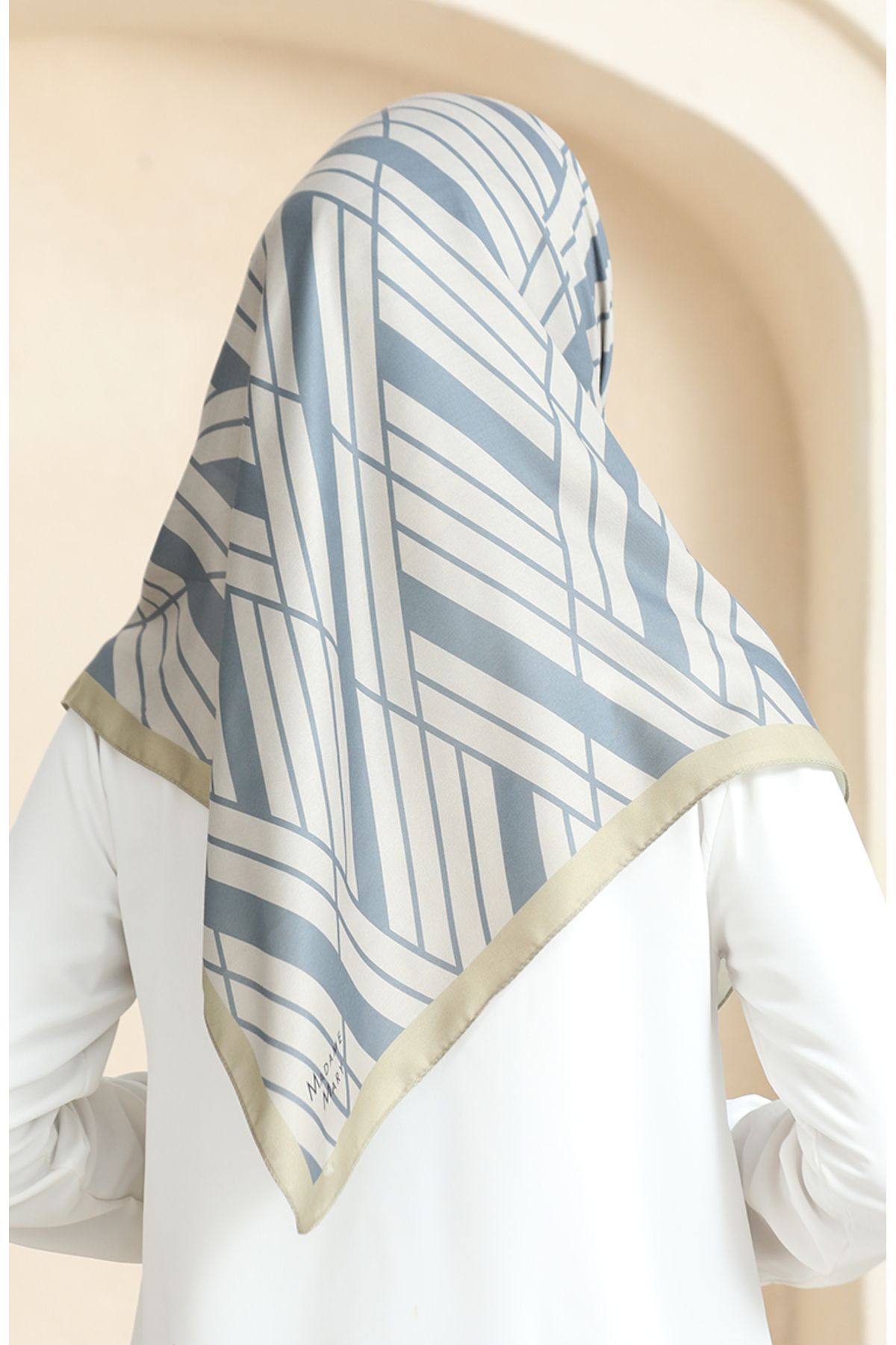 sefamerve-19093-22 Modell Beige geräucherter weicher Baumwollschal 3