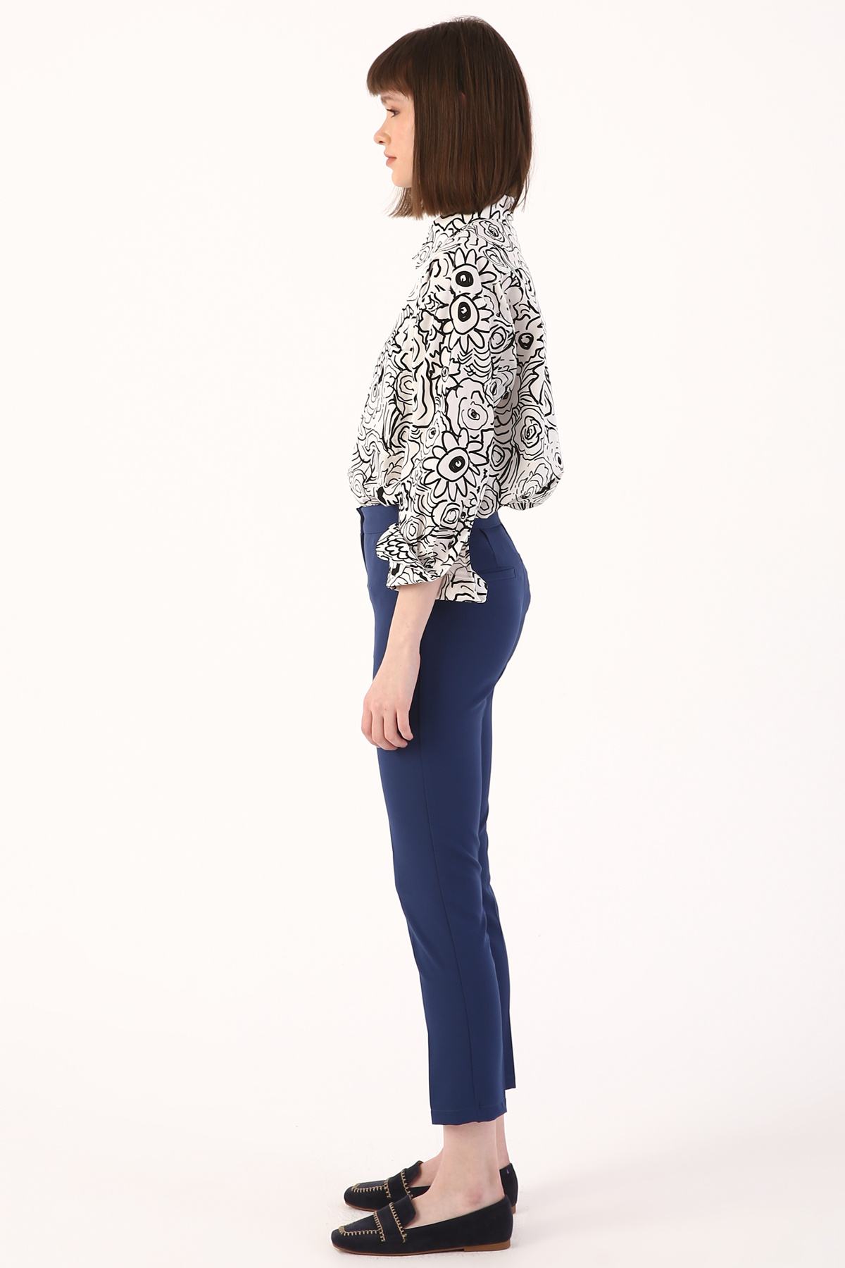 ALLDAY-Pantaloni din stofă Indigo Skinny Leg 3