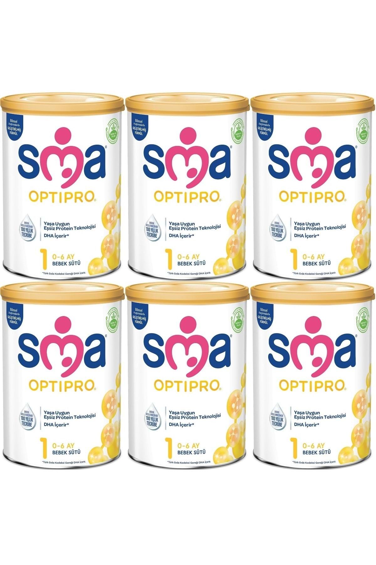 SMA Optipro 800GR No:1 Baby Milk (0-6 ماهه) (ست 6 تایی)