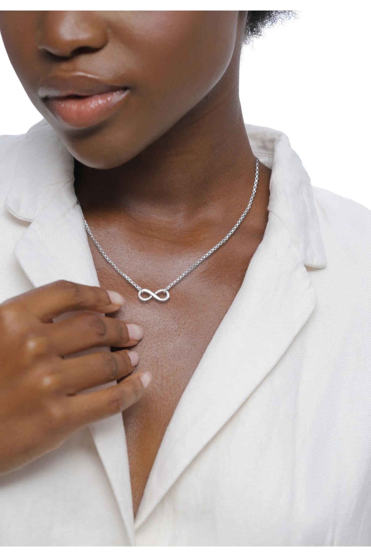 ELLI-Halskette aus 925er Silber – Halsband, Unendlichkeitssymbol, Unendlichkeit Design 6