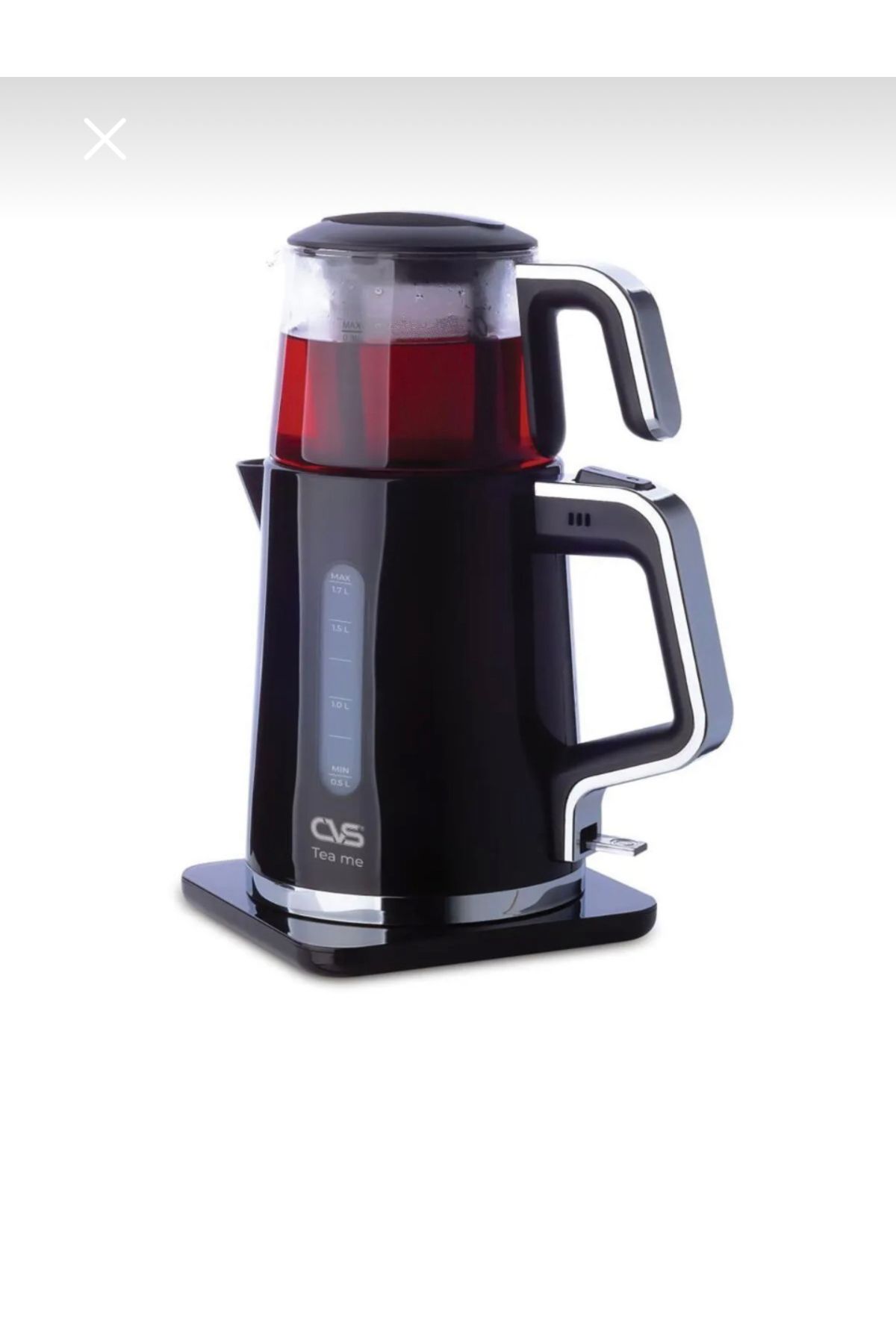 CVS DN 1541 TEA ME DELUXE Çay Makinesi Siyah