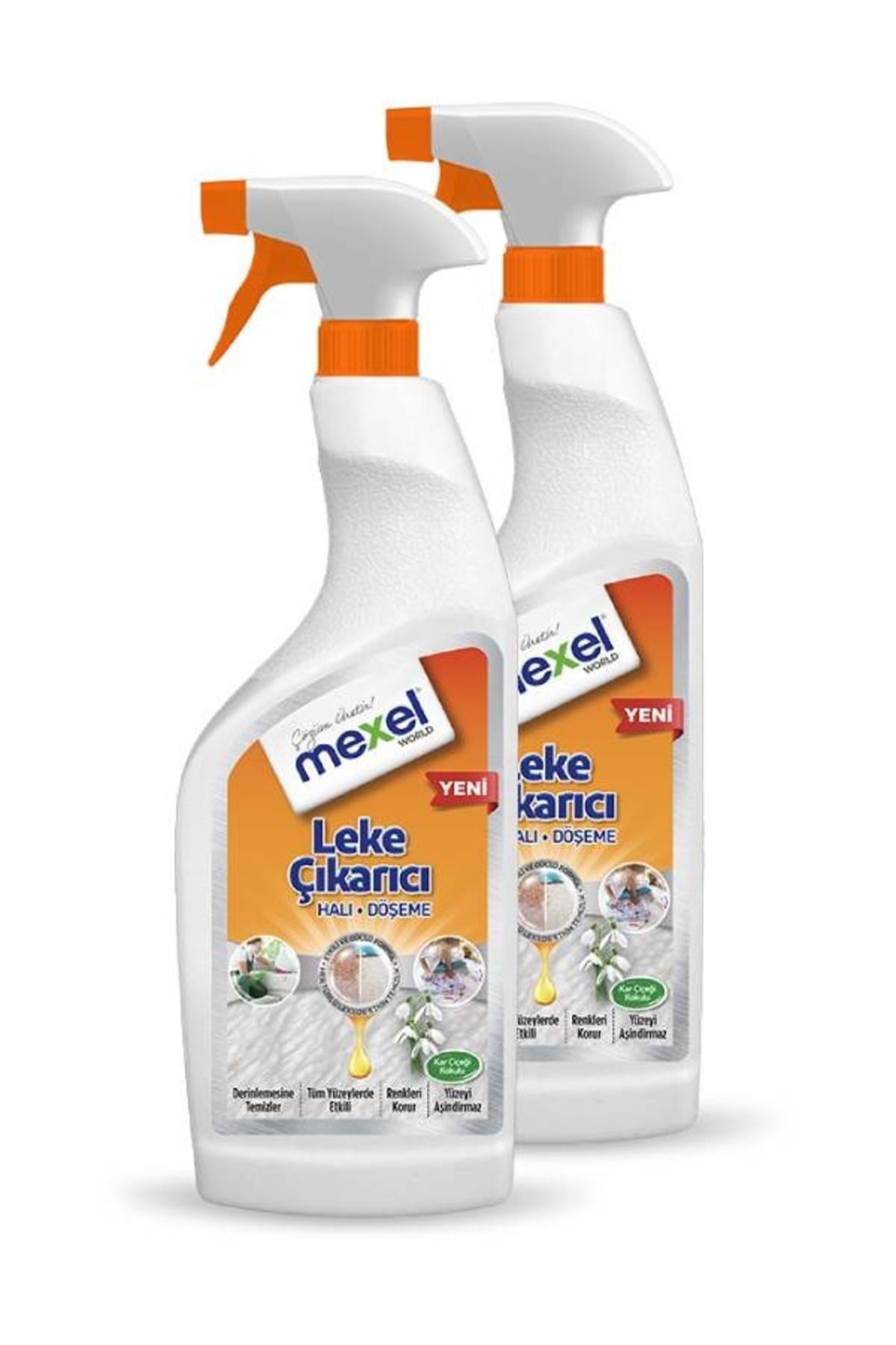 mexel Halı Döşeme Leke Çıkarıcı Kar Çiçeği Kokulu 750 ml (2 Adet)