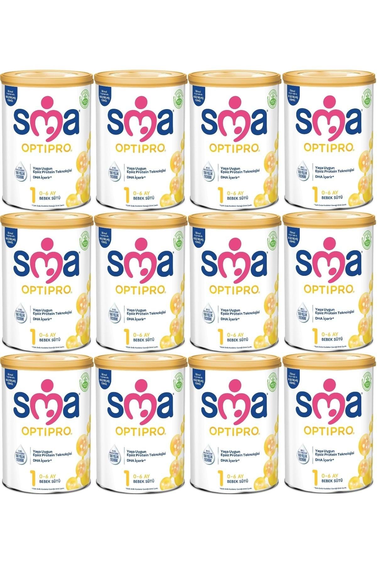 SMA Optipro 800GR No:1 Baby Milk (0-6 ماهه) (ست 12 عددی)