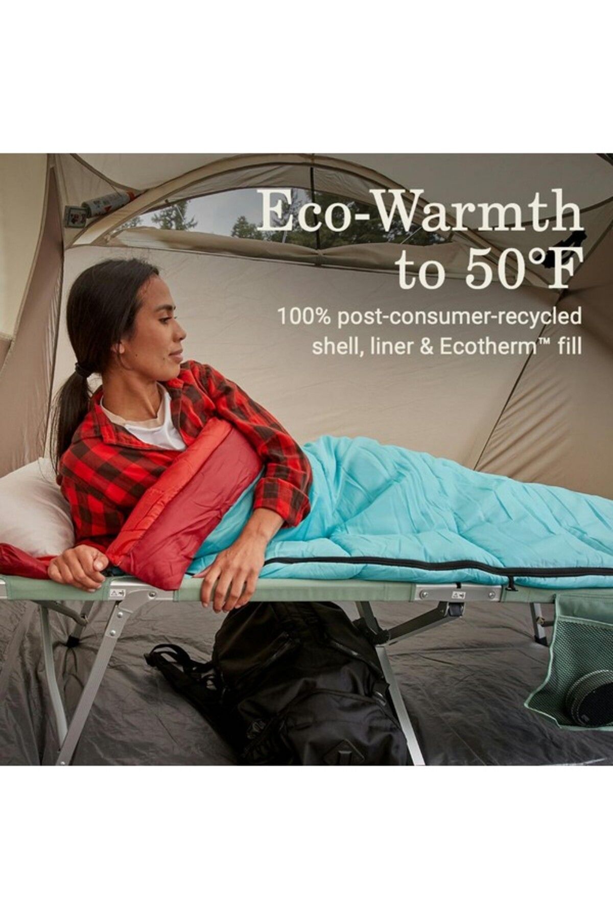 Coleman-Flatlands 50°F Rectangular Sleeping Bag 33 x 75inch 2