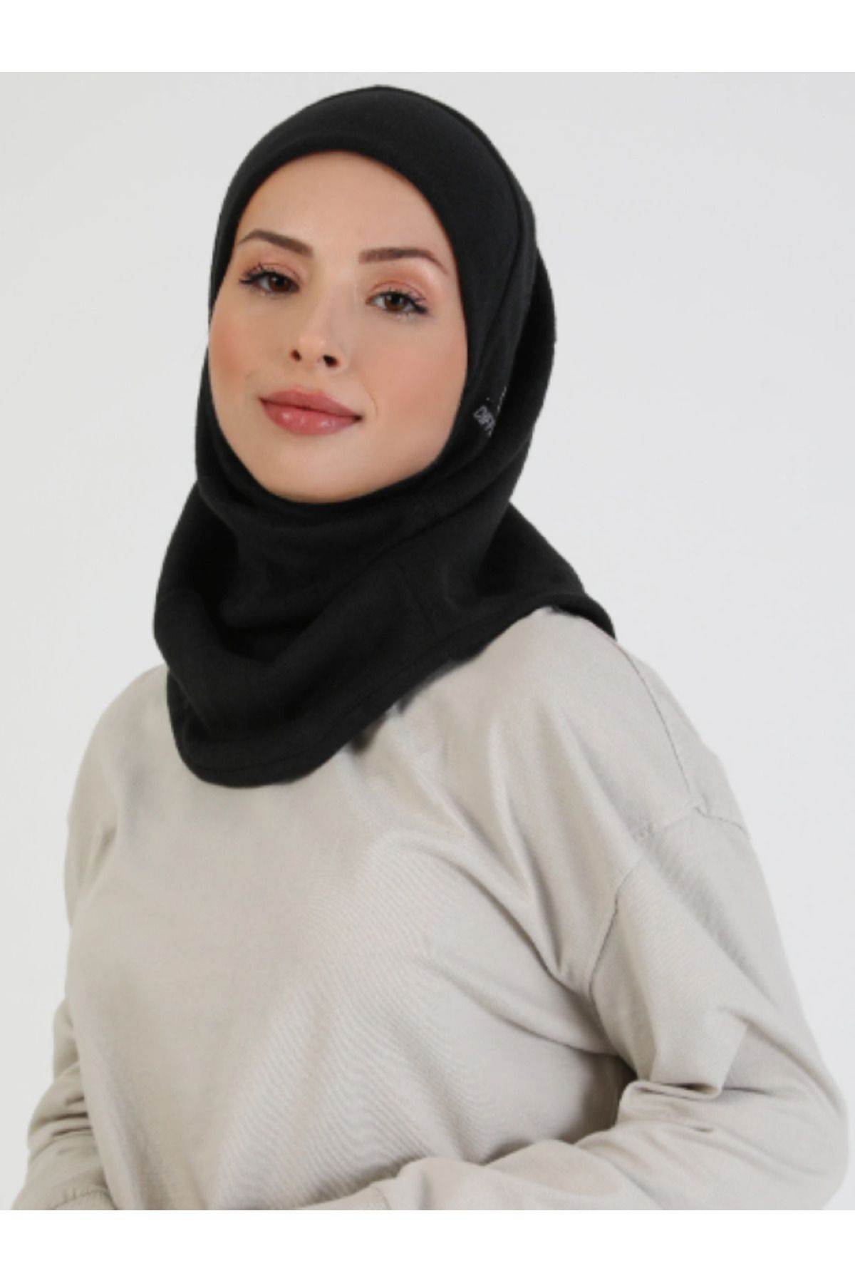 Differenza-Boneta cu holograma Hijab neagra - Polar termic 3