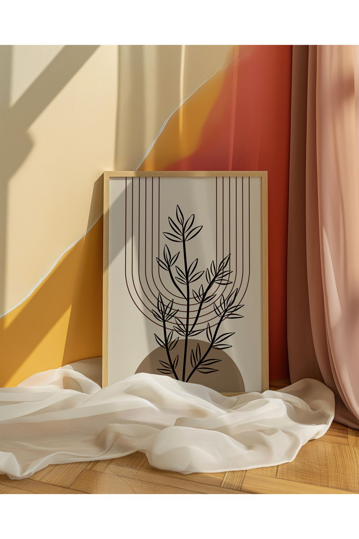 CANVASUM-Minimalist Line Art Boho Frameless Set of 3 Table 5