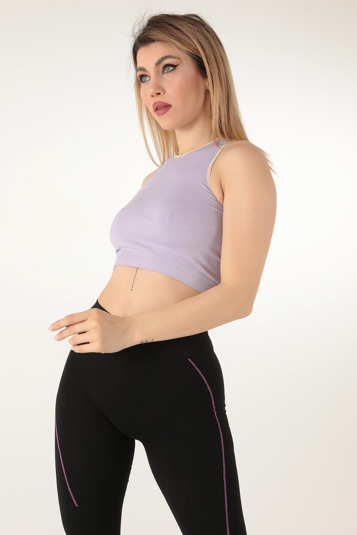 Miorre-Seamless Women's Thick Strappy Crop 5