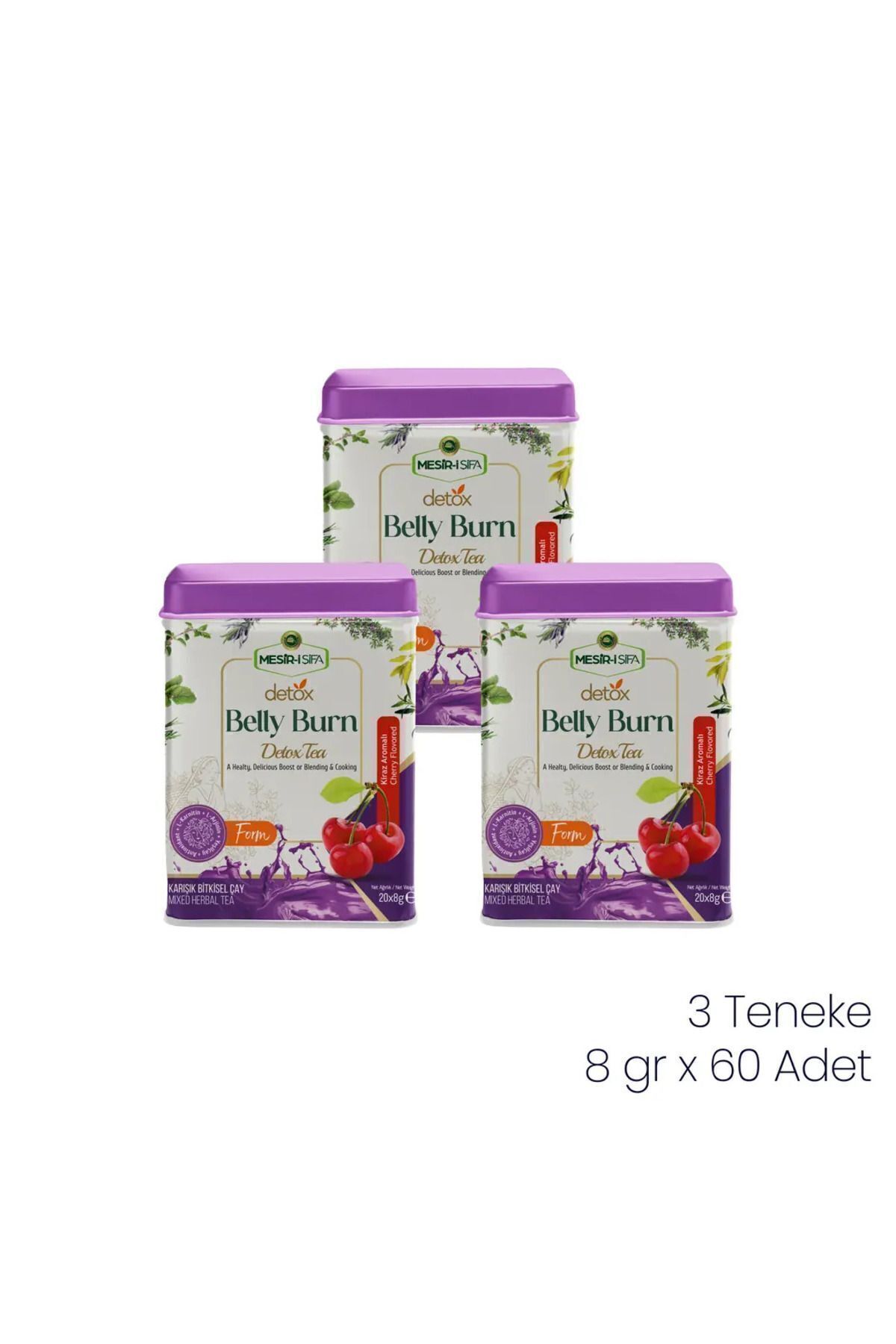 Mesirişifa Belly Burn Detox Çayı 8gr 20'li 3'lü Kutu Detoks Tea