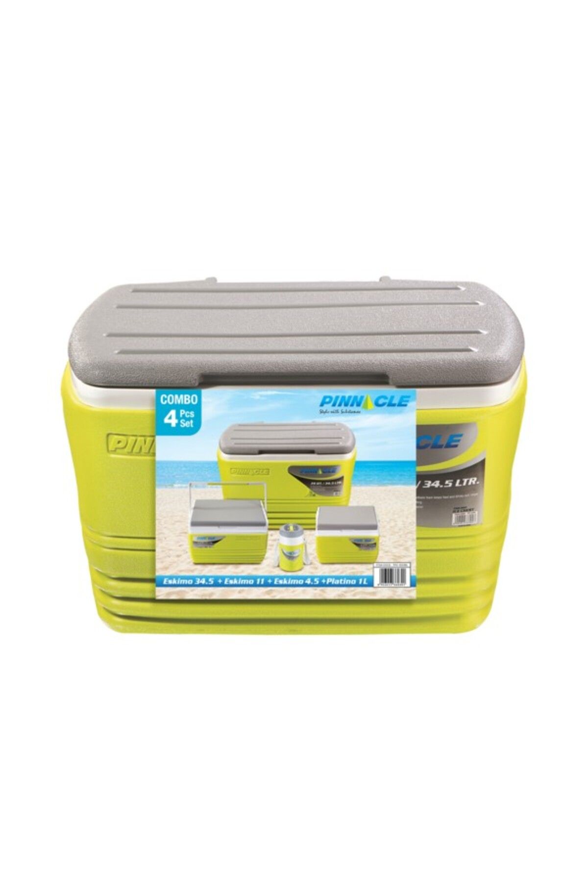 PİNNACLE-4-Piece Plastic Insulated Eskimo Ice Chest Combo Set 2