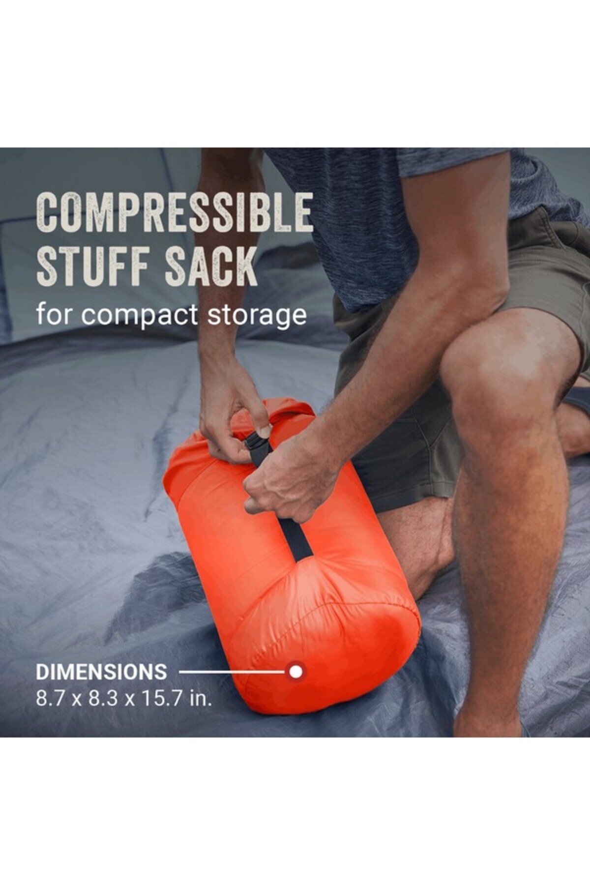 Coleman-Kompact 40°F Rectangular Sleeping Bag 75 x 33inch 5