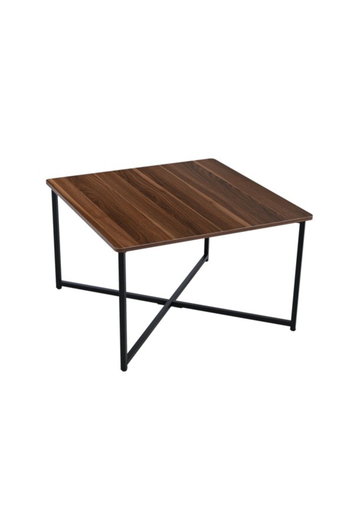 micasa-Melamine Top Square Shaped Table CJ-23103B WALNUT 1