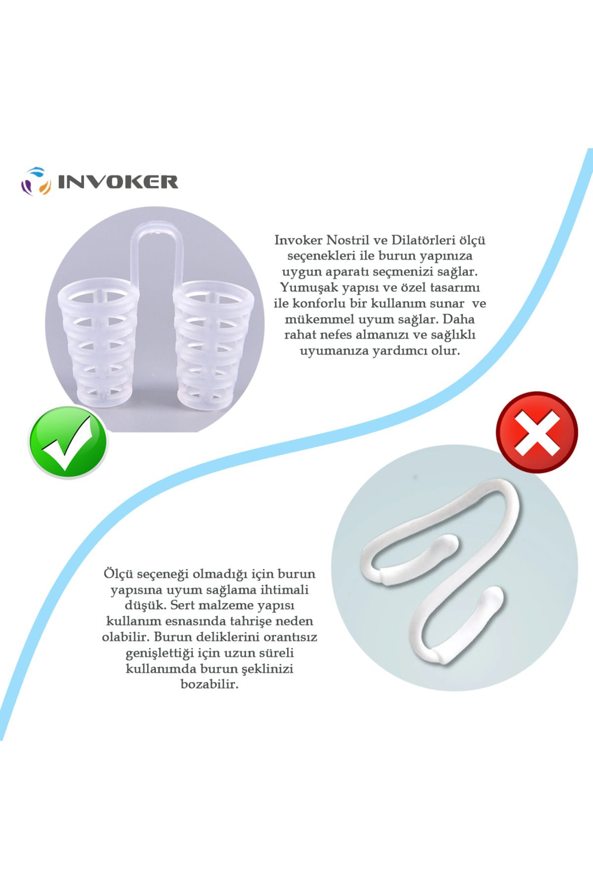 INVOKER-Silicone Dilator Nostril Nose Opener - S+M 2