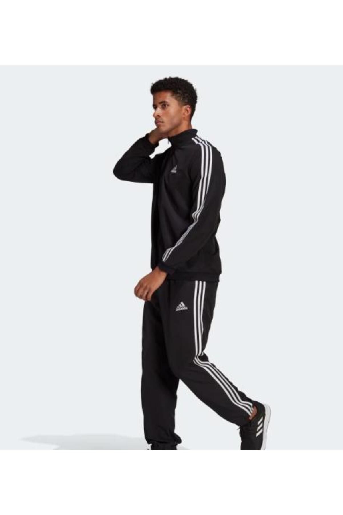 adidas Erkek Siyah Bantlı Eşofman Takımı GK9950