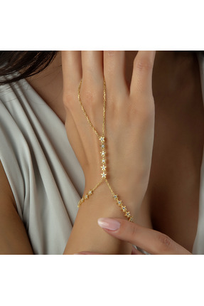 Usho Jewelry 925 Ayar Gümüş Şık Yıldızlı Şahmeran