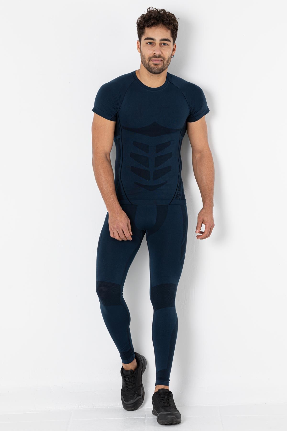MioFit-Tricou sport cu mânecă scurtă fără cusături Cool Dry pentru bărbați 1