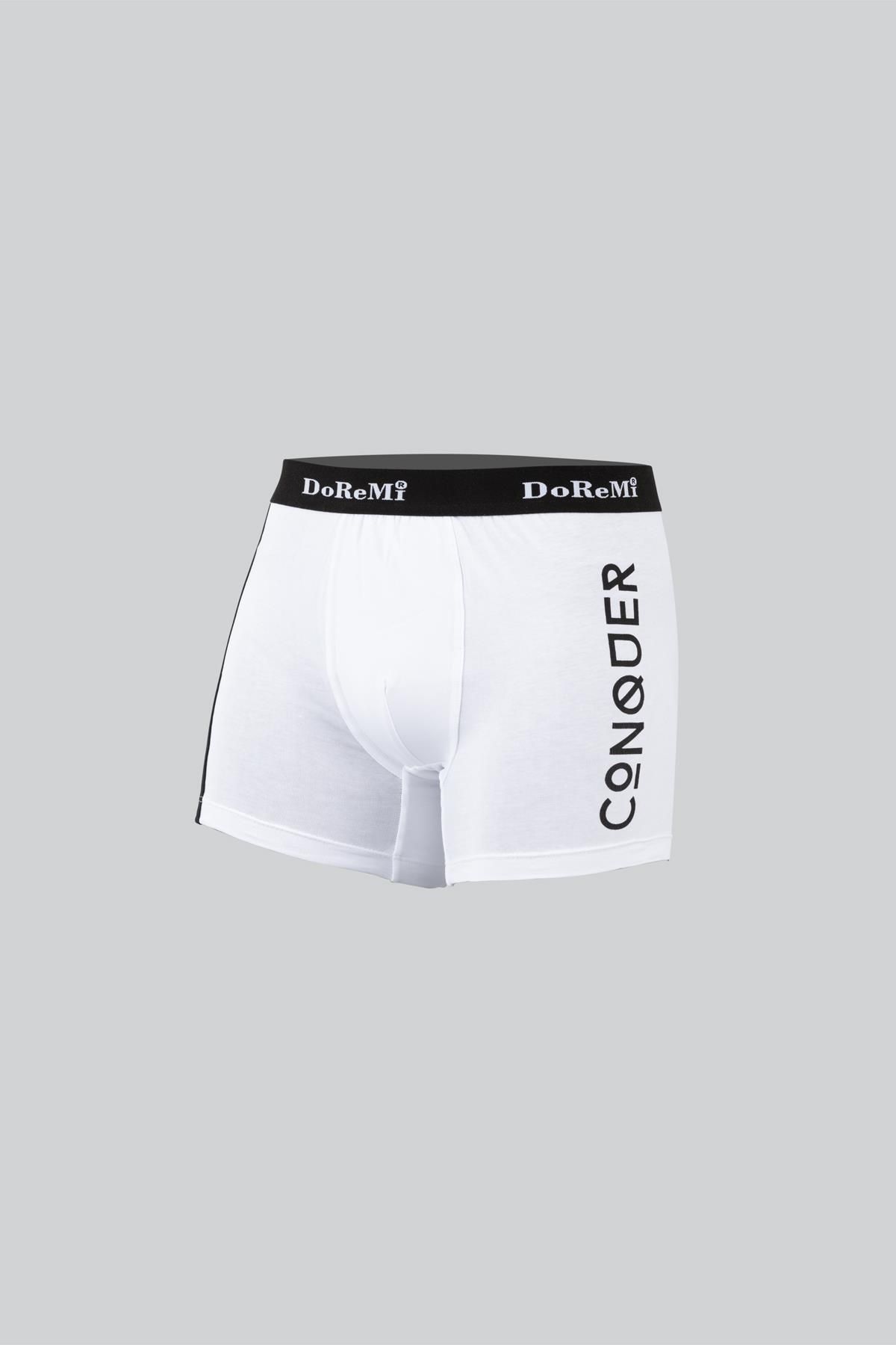 Doremi-Boxer Shorts - White - Plain 2