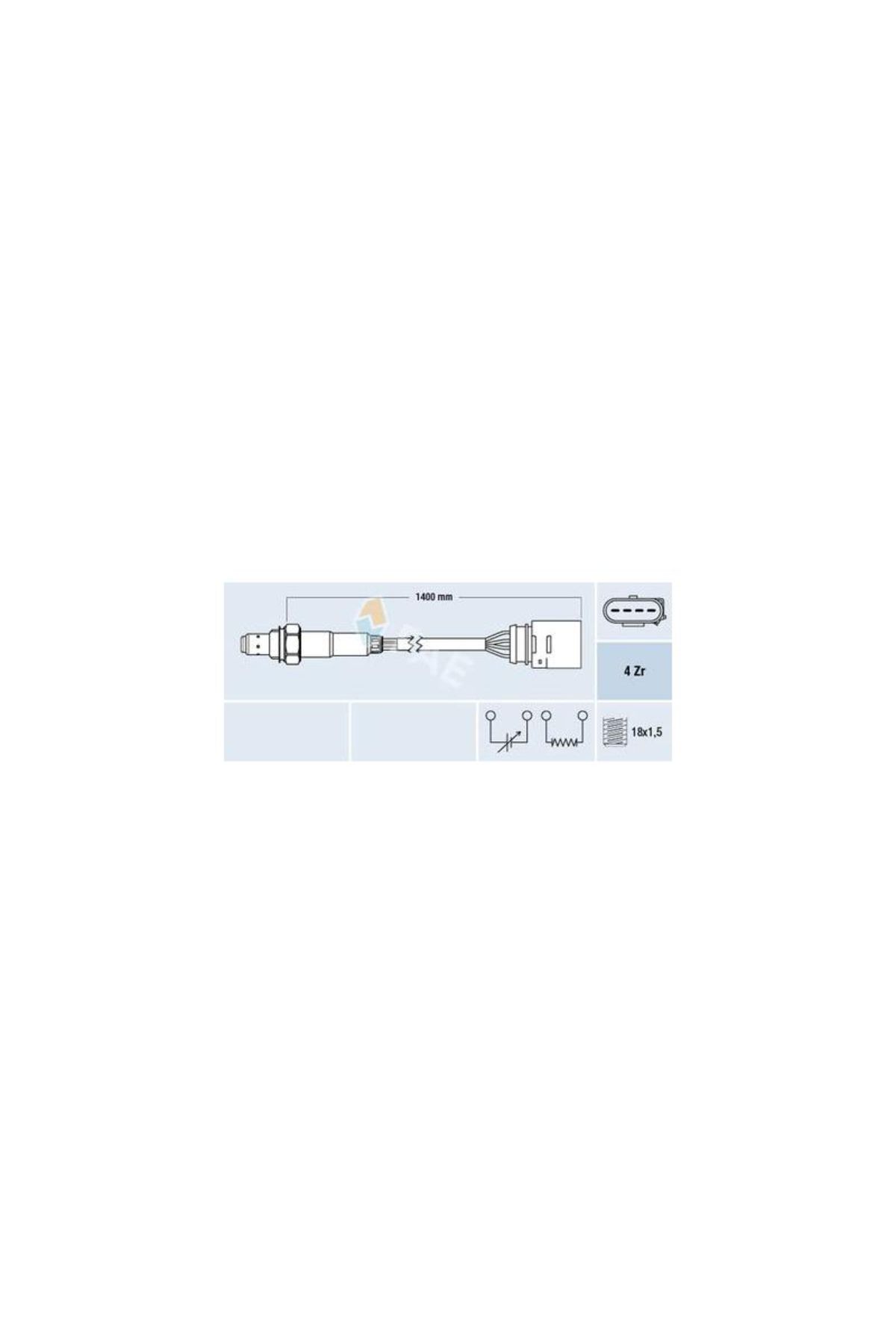 FAE-6K0 906 262 a Lambda Sensor Vag Cad2 Po3 Ibiza2 99- Campaign Fae-77149 1
