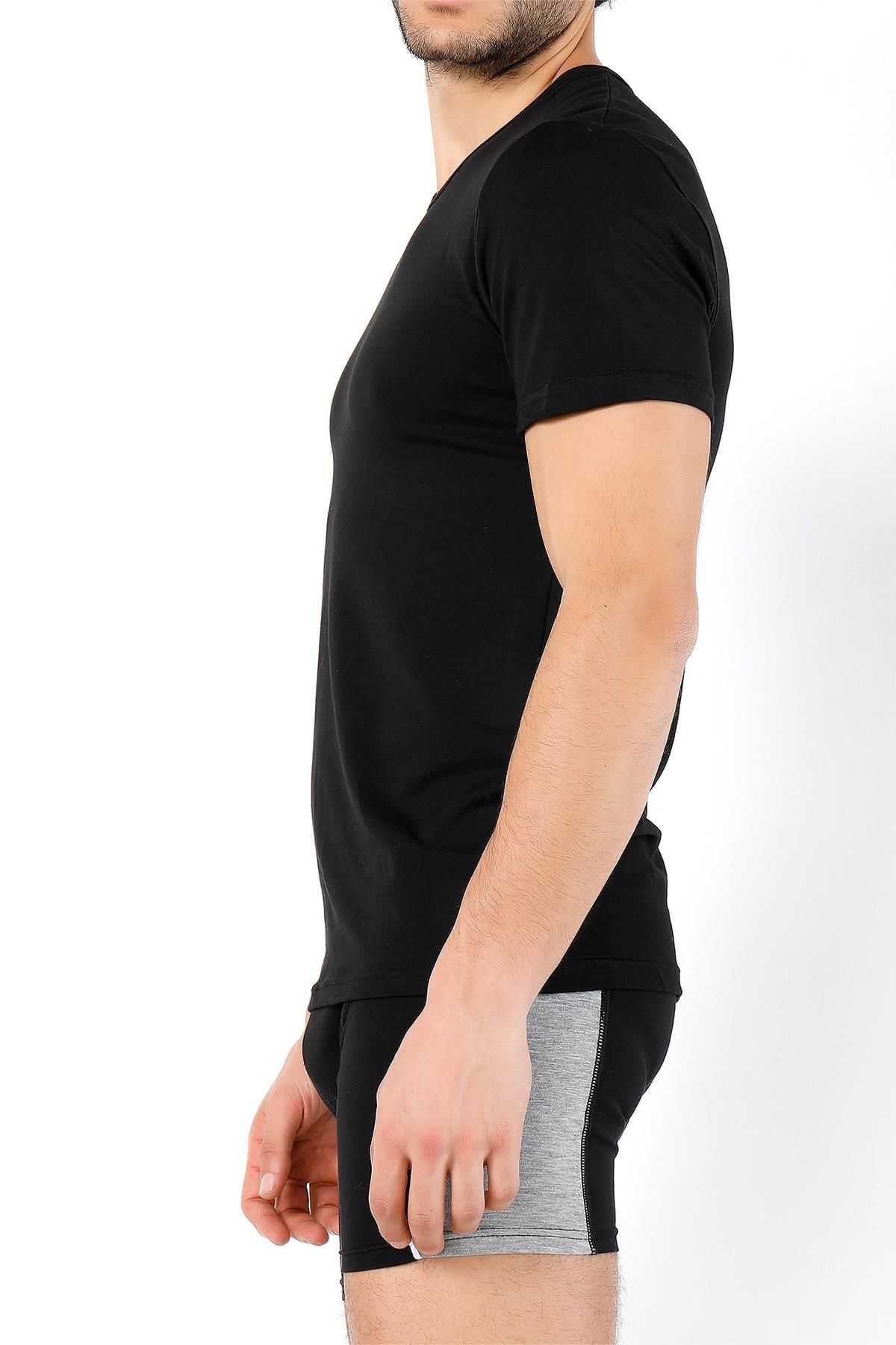 Miorre-Tricou cu mânecă scurtă cu decolteu în V - Strech modal 8