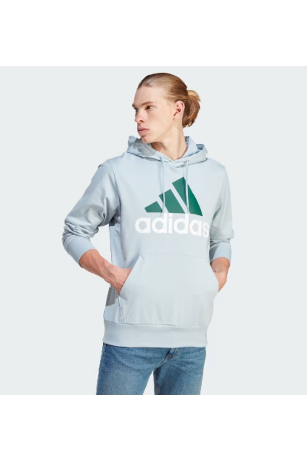 adidas-Син мъжки суичър в ежедневен стил Essentials Ij8567 3