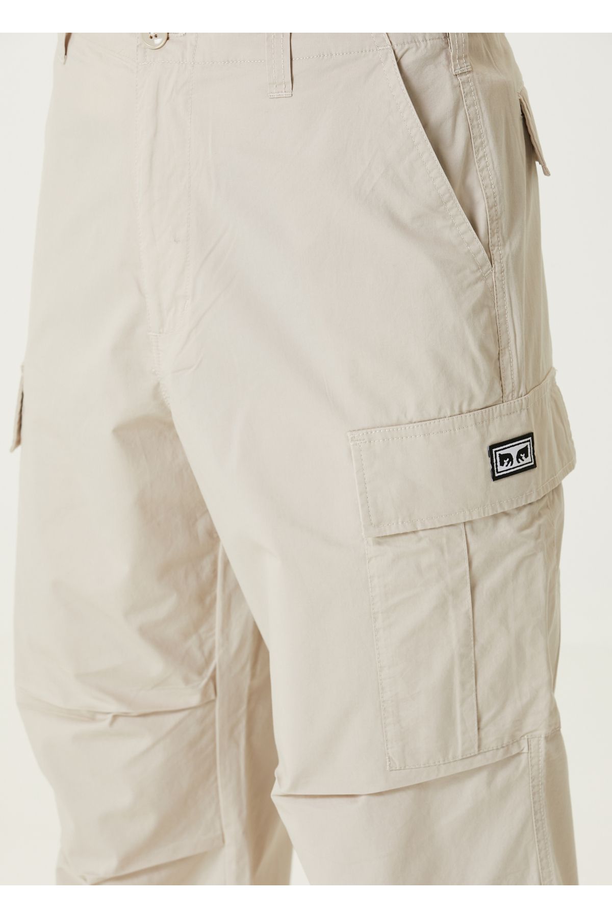 Obey-Big Timer Light Grey Cargo Pants Size: 34 4