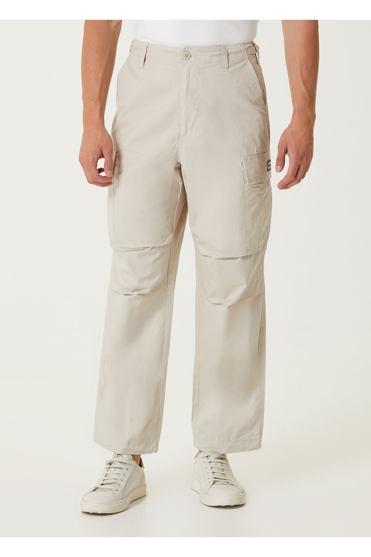 Obey-Big Timer Light Grey Cargo Pants Size: 34 2
