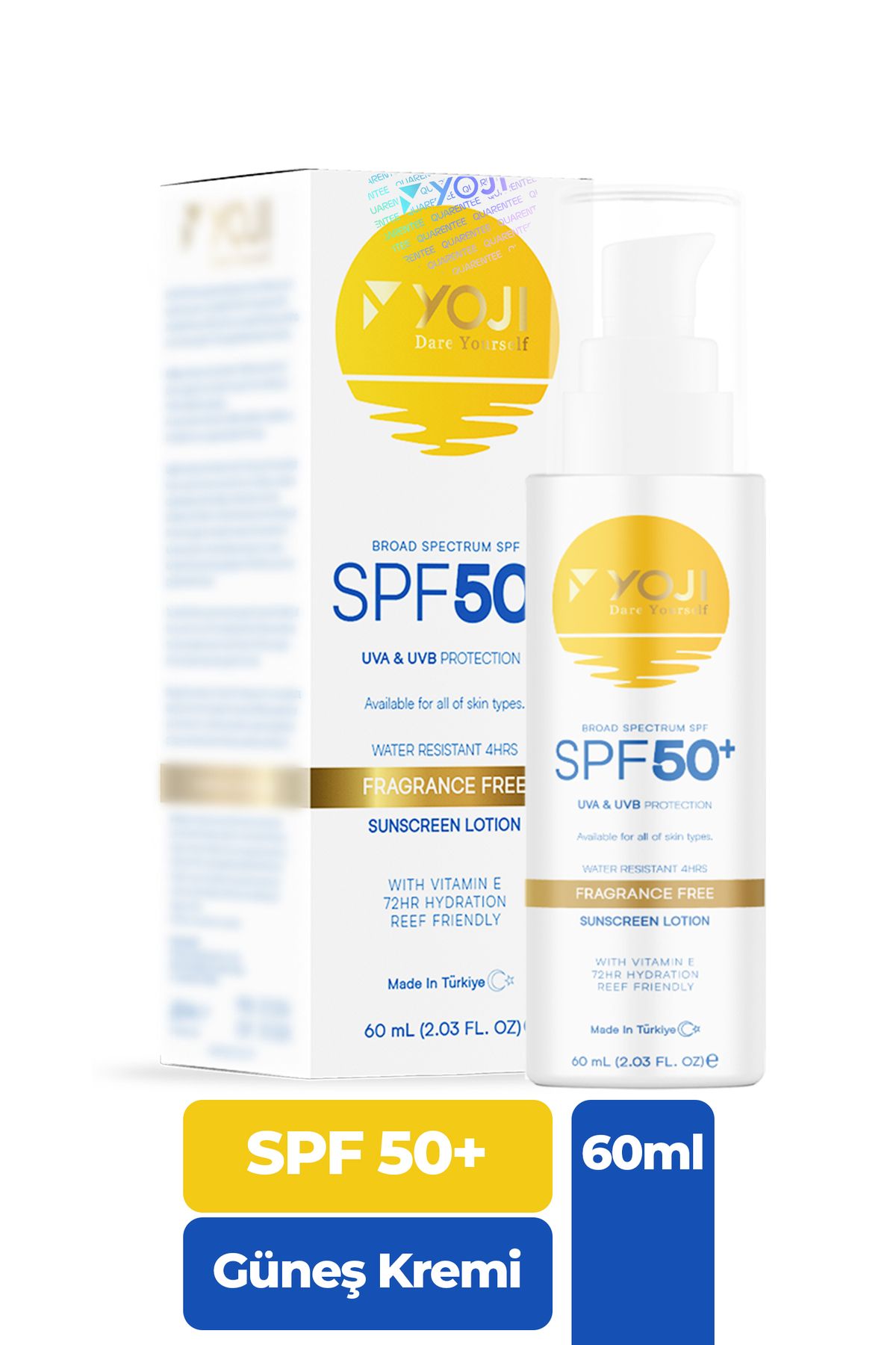 Dare Yourself Broad Spectrum Spf 50 Leke Karşıtı Yüksek Korumalı Yüz ve Vücut Güneş Kremi 60 ml