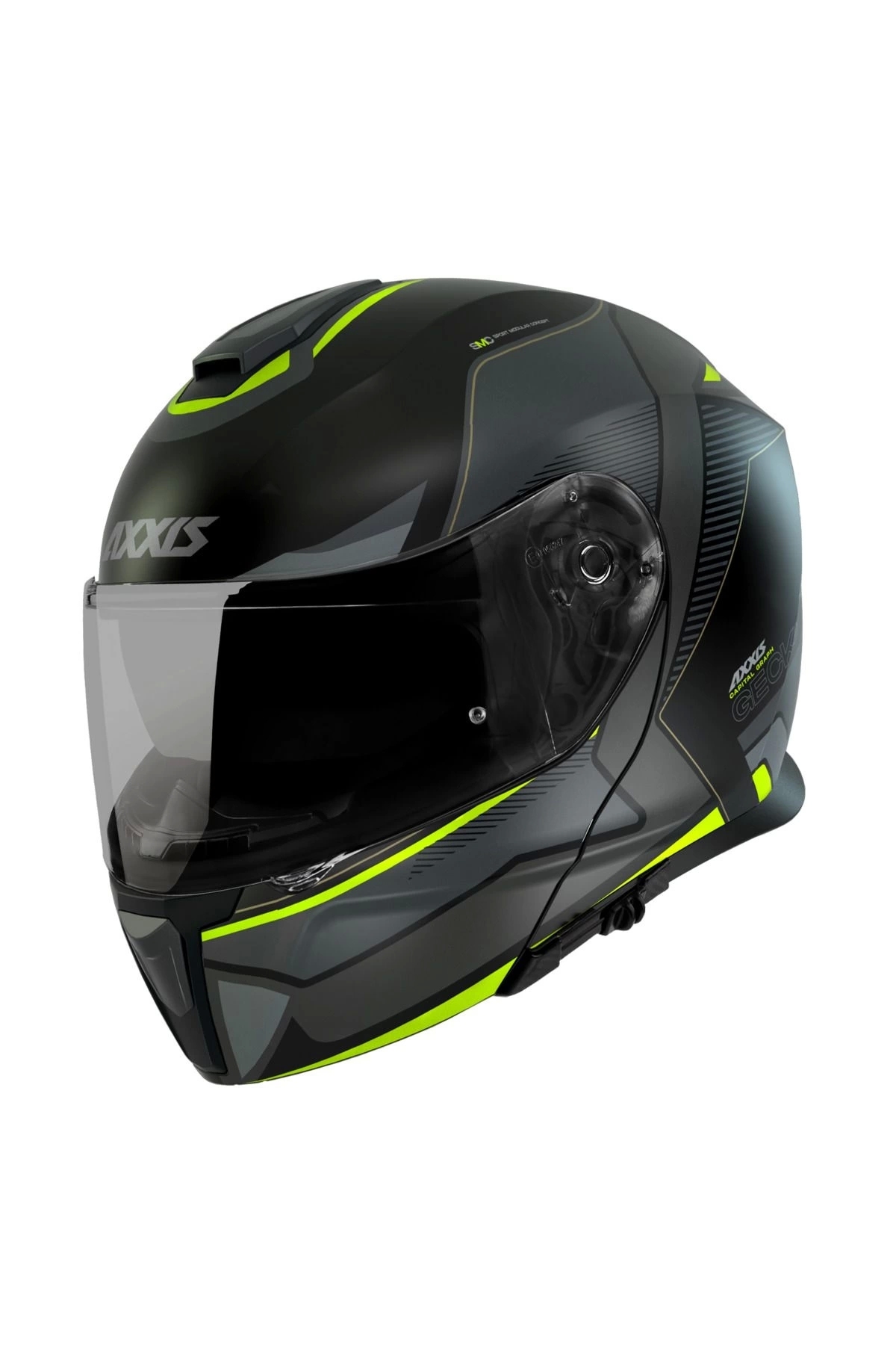 Axxis GECKO SV CAPITAL B3 MATT FLUOR YELLOW ÇENE AÇILIR MOTOSİKLET