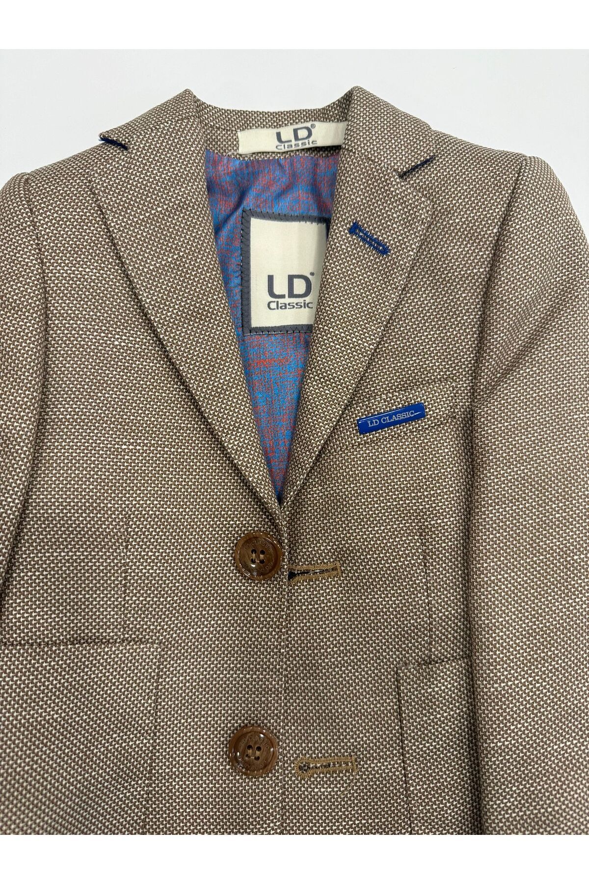 LEVENT DİSCİ LD CLASSIC-Baby and Children's Patterned Double Slips Single Jacket 3