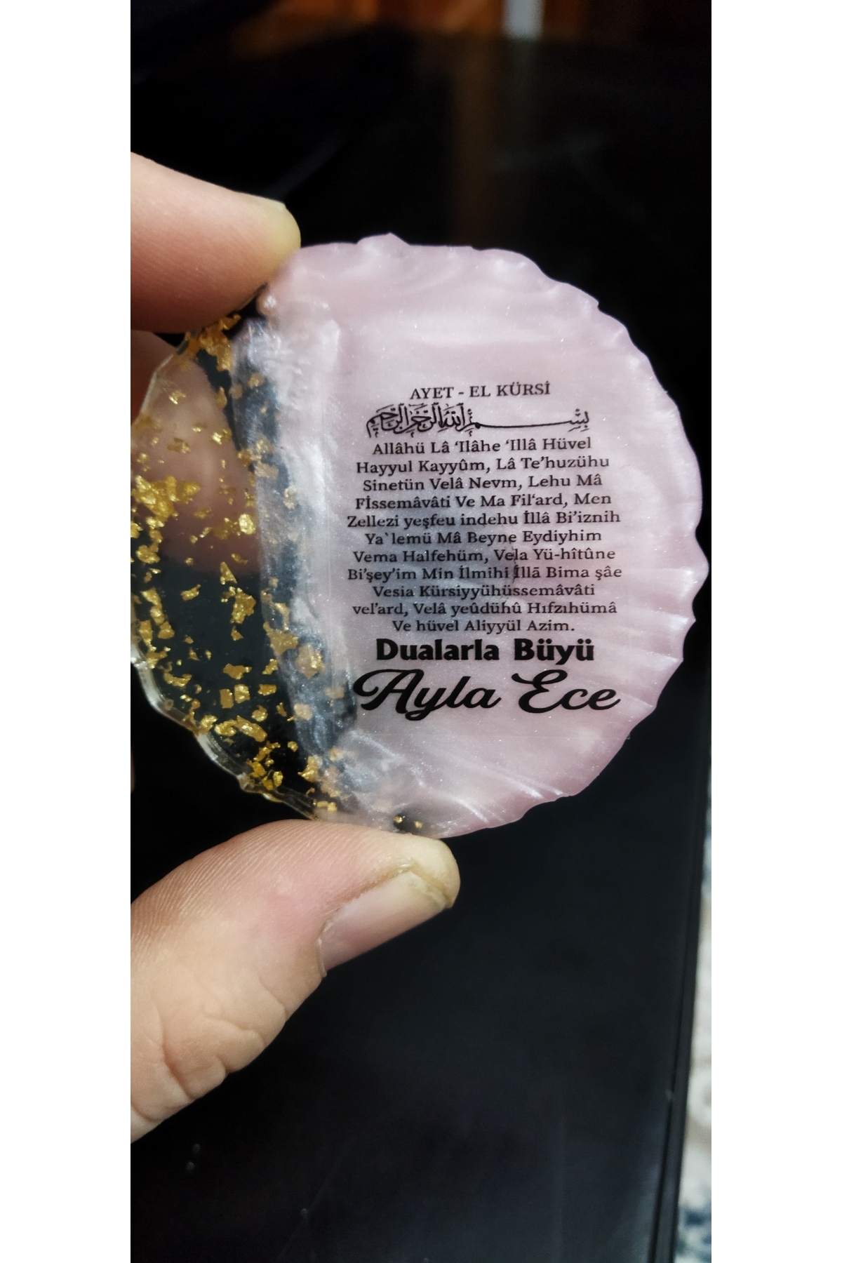 ErenAksesuar Pembe Epoksi Magnet 10 Adet Sünnet Doğum Günü Mevlüt Söz Nişan Nikah Kına Düğün Kuran Hediyelik fotoğrafı 6 (önizleme)