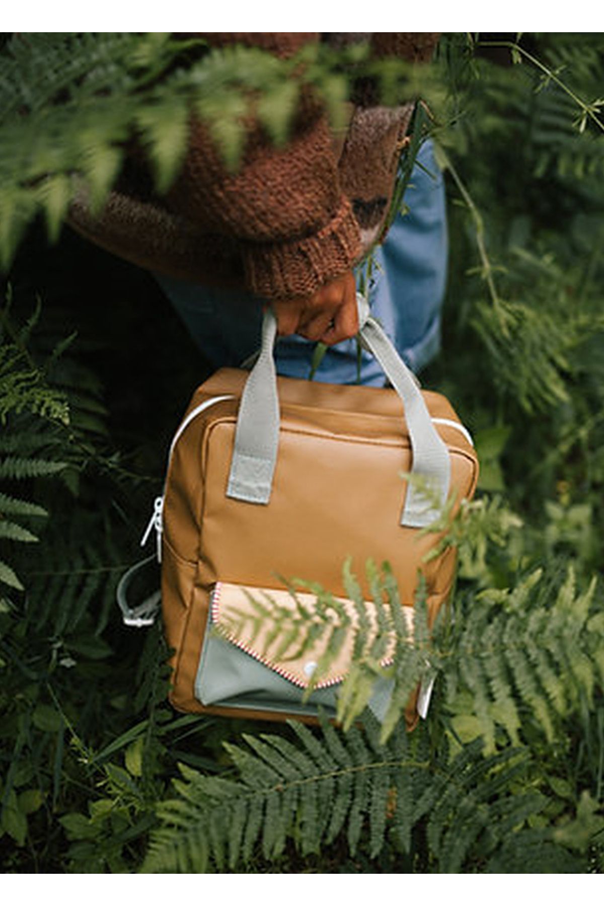 Sticky Lemon-Green Envelope Collection - Small Backpack 4